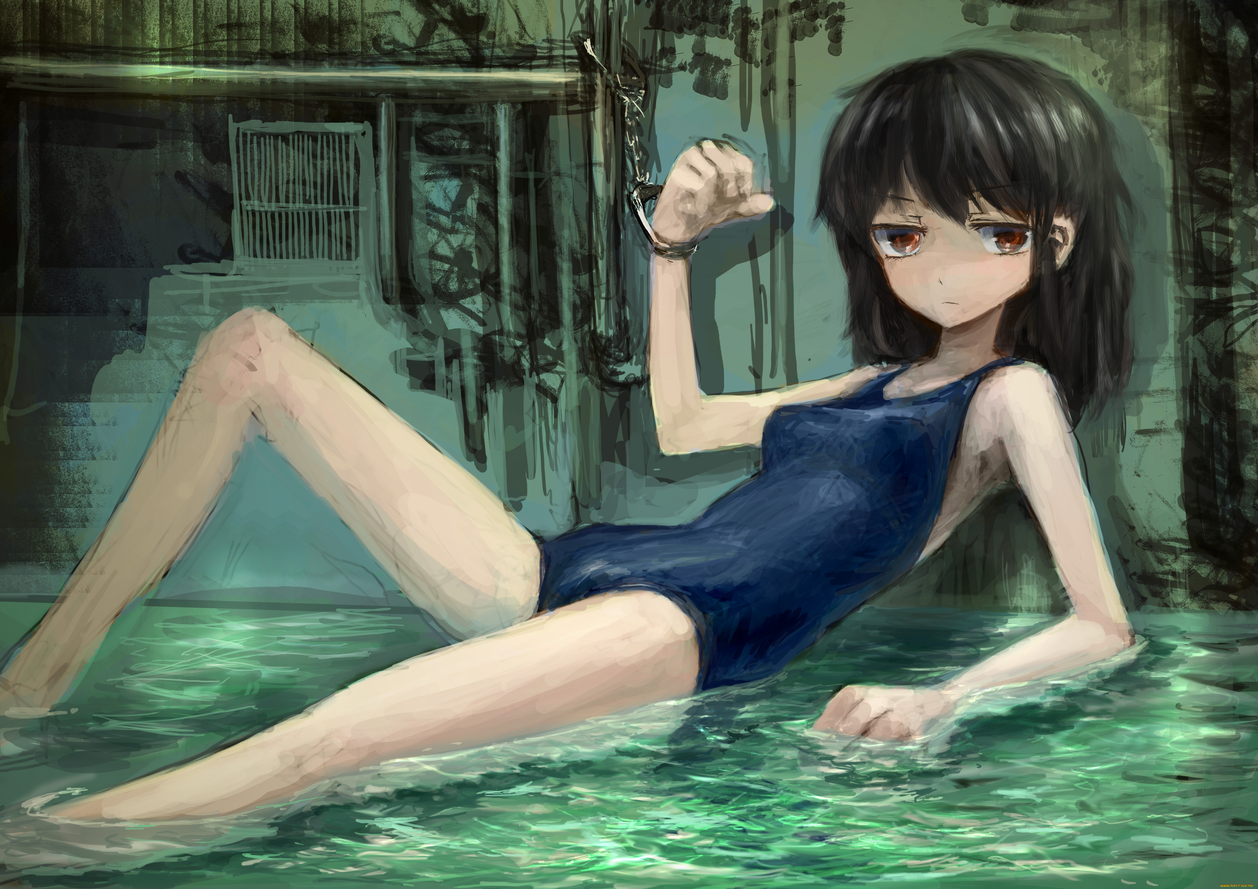 аниме, *unknown, другое, наручники