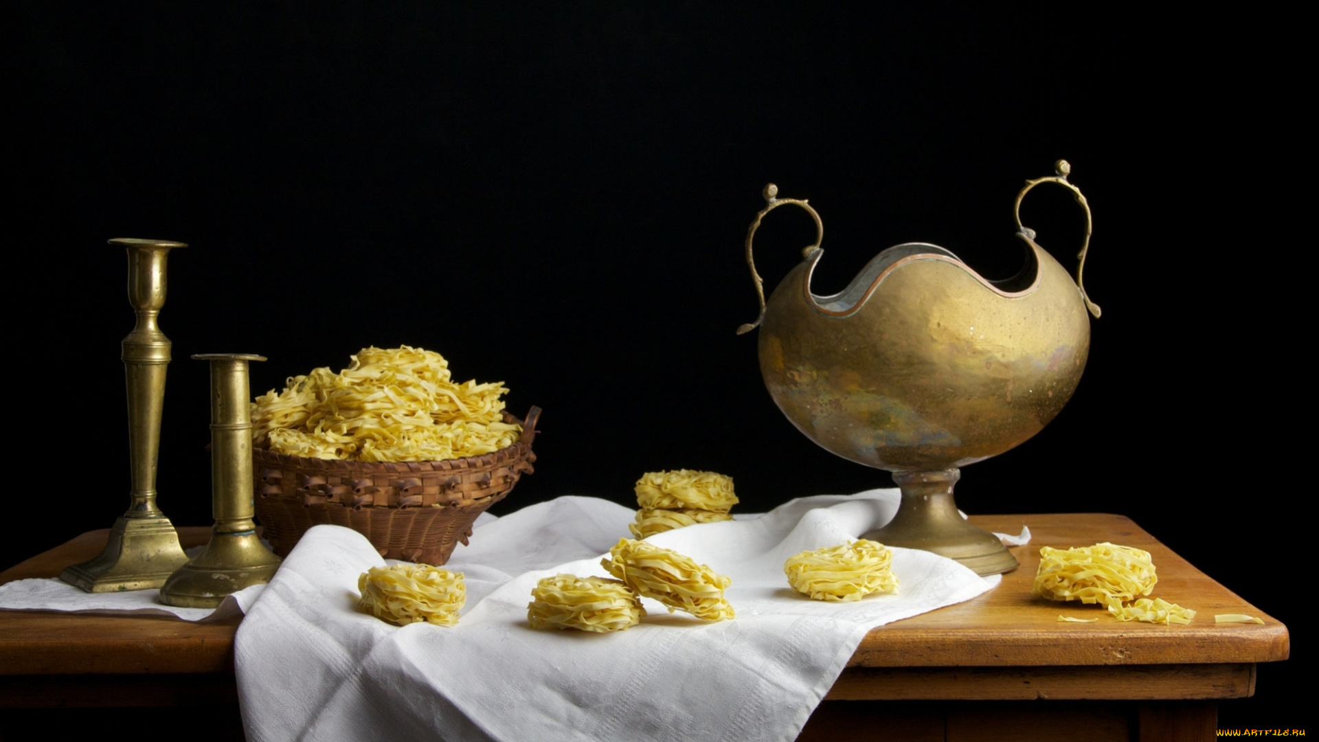 еда, макаронные, блюда, стол, салфетка, посуда, подсвечники, макаронные, изделия