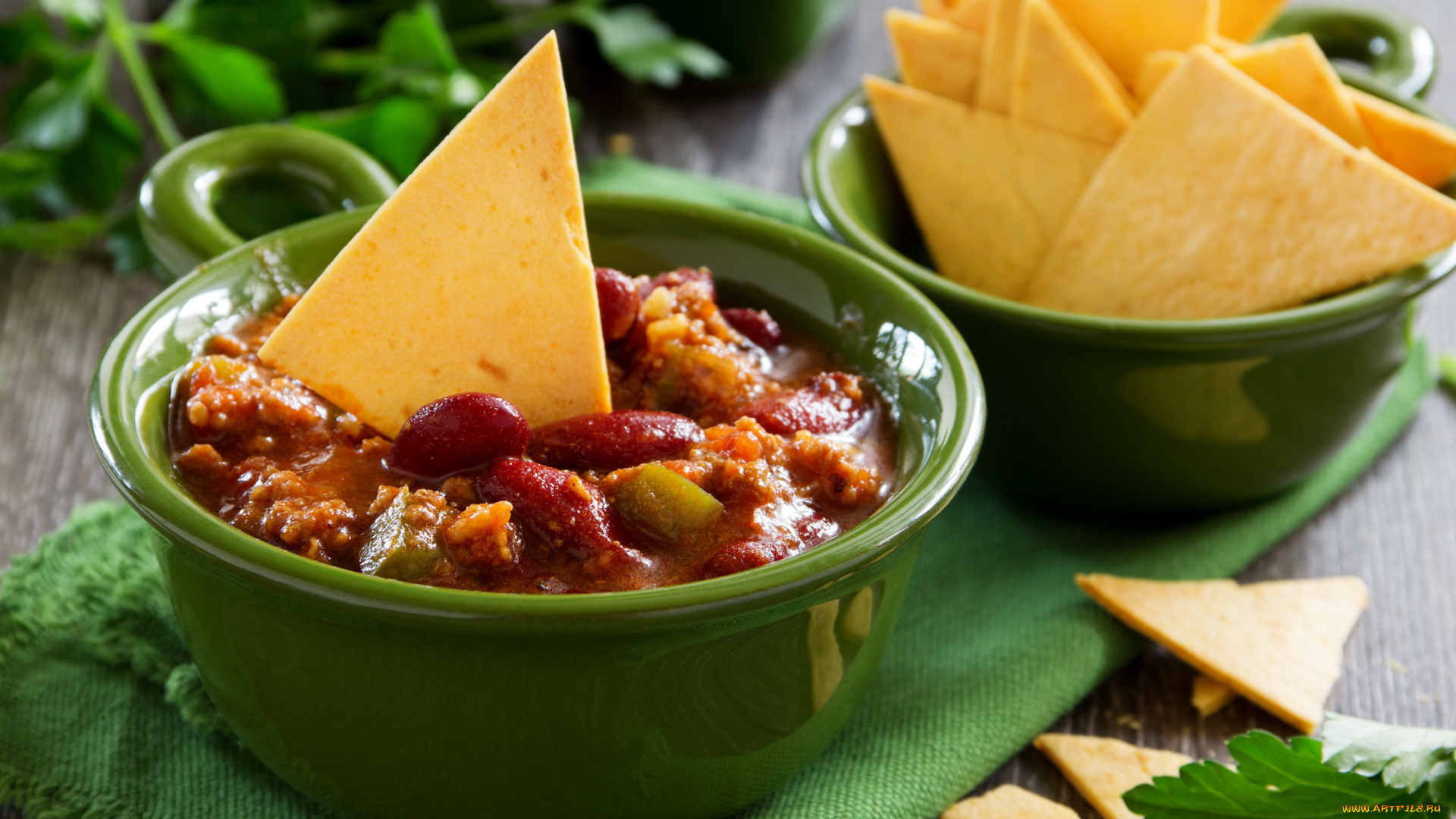 еда, первые, блюда, мексиканский, чили, салфетка, вкуснятина, фасоль, зелень