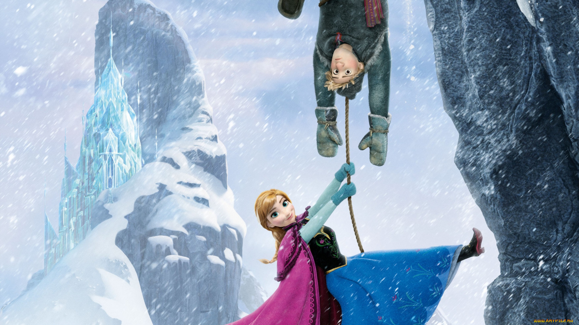 frozen, мультфильмы, снеговик, олаф, олень, свен, ледяной, замок, королевство, эрендель, лёд, снег, анимация, уолт, дисней, холодное, сердце, снежинки, кристофф, анна, принцесса