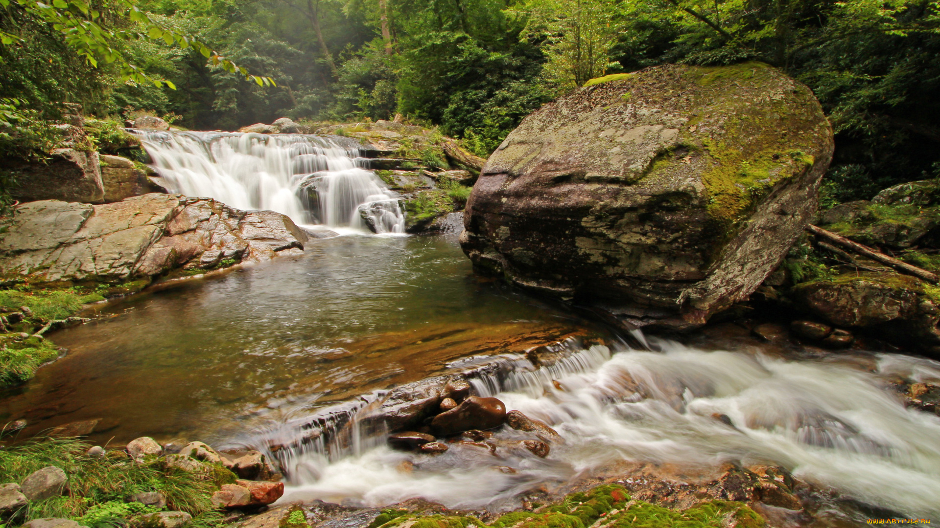 great, smoky, mountains, national, park, природа, водопады, водопад, сша, national, park, great, smoky, mountains