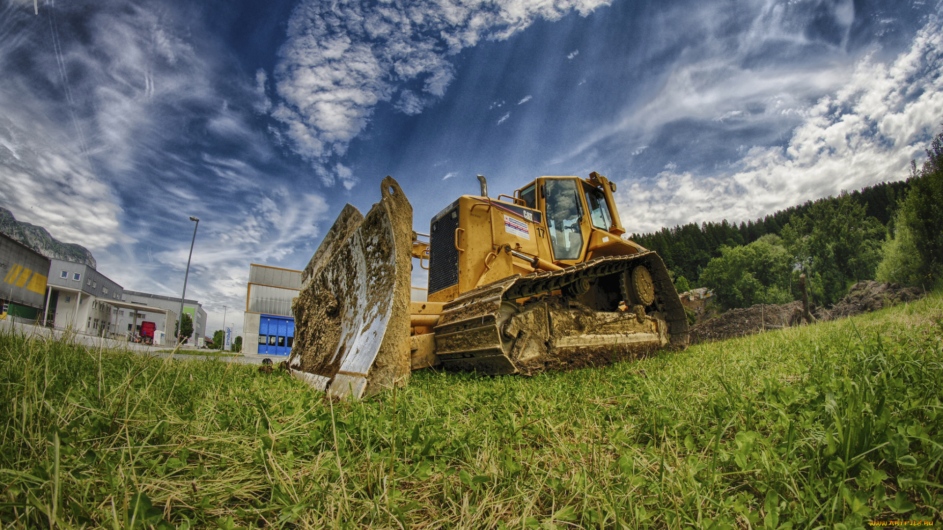 техника, бульдозеры, на, гусенецах, ковш, мощь, бульдозер