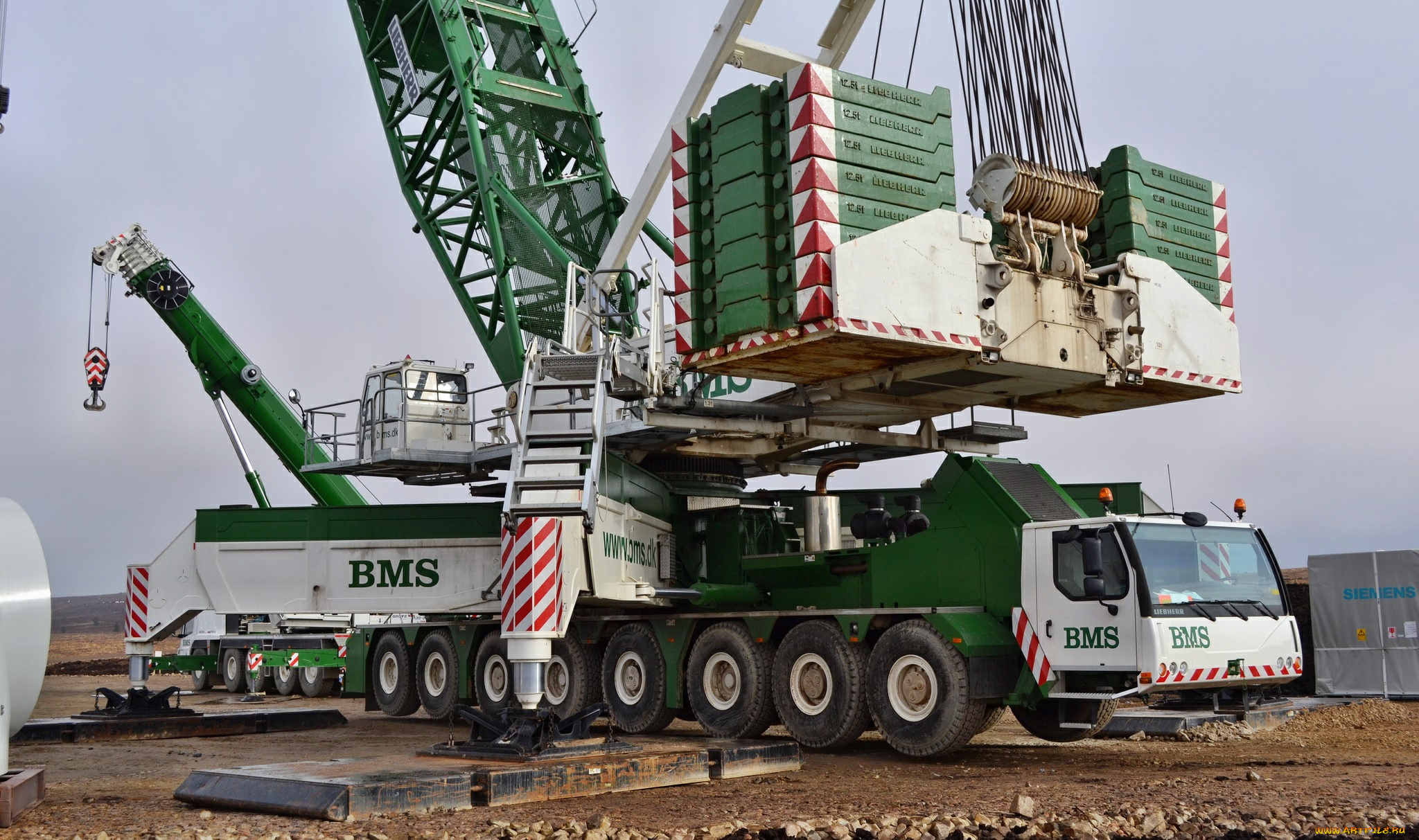bms, liebherr, lg1750, техника, краны, автошасси, самоходный, кран