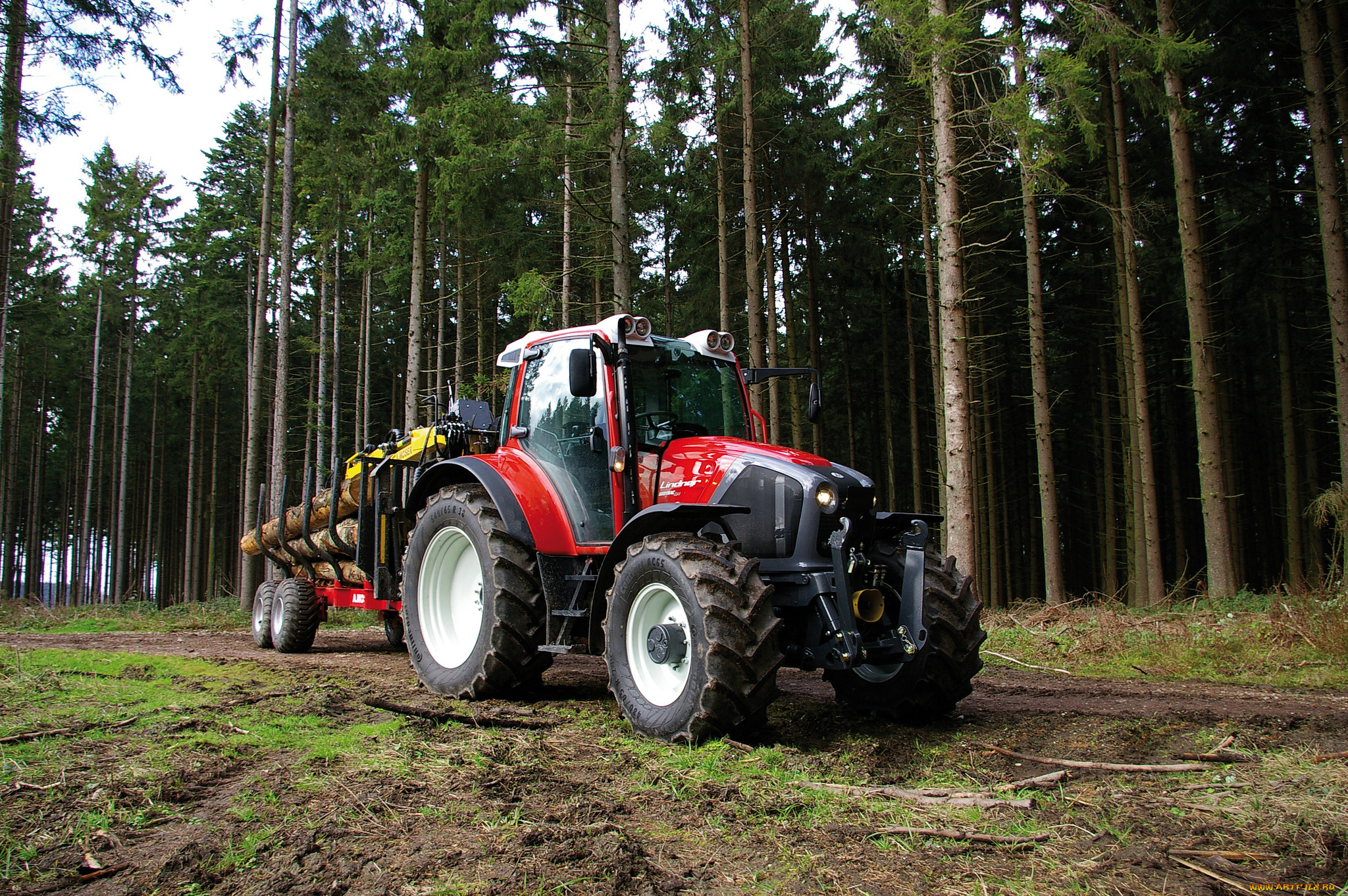lindner, geotrac, 124, forest, tractor, техника, тракторы, лесозаготовка, трактор, универсальный, колесный