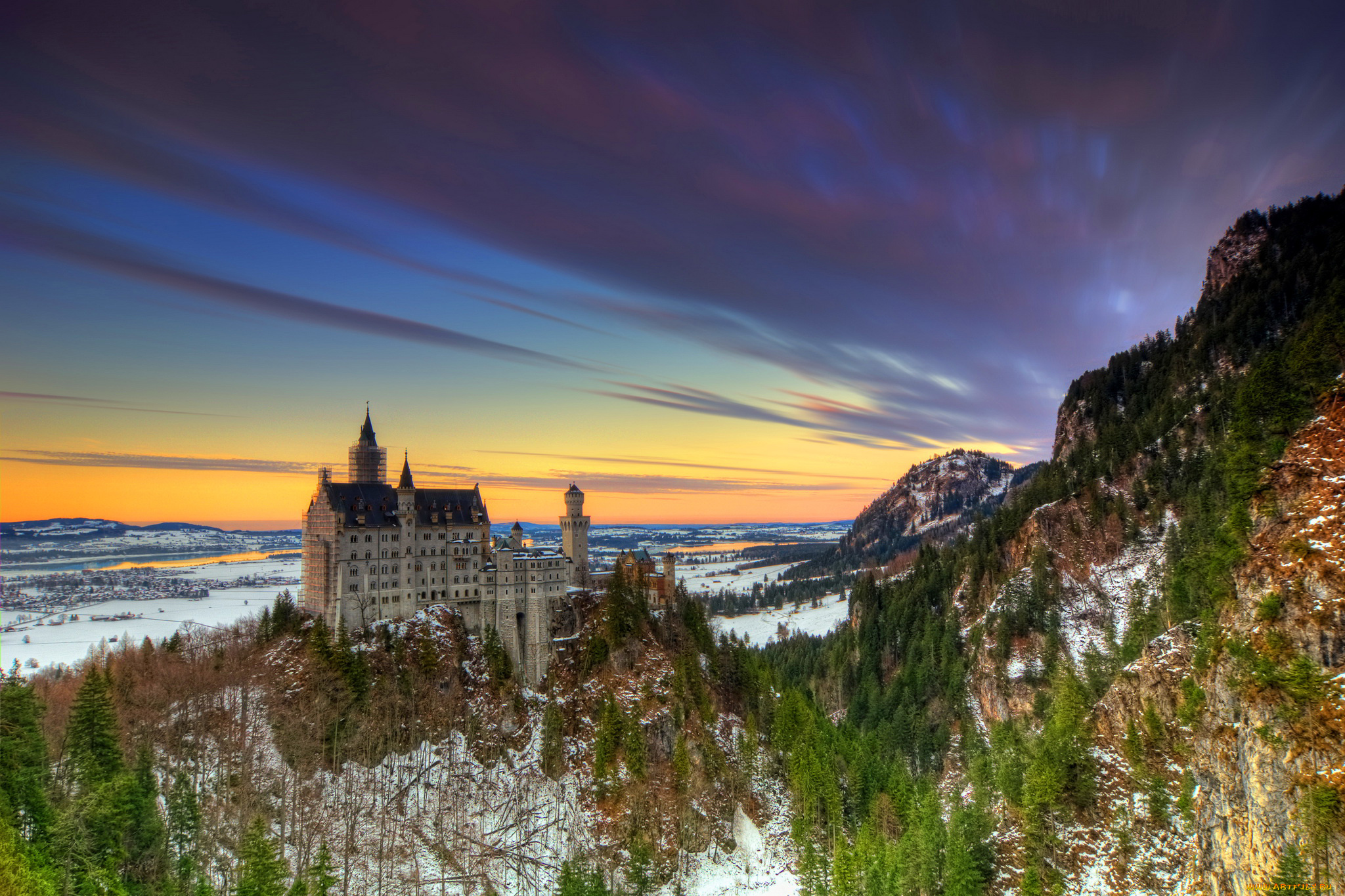 германия, бавария, , neuschwanstein, замок, города, замок, нойшванштайн, , германия, замок, castle, neuschwanstein, бавария