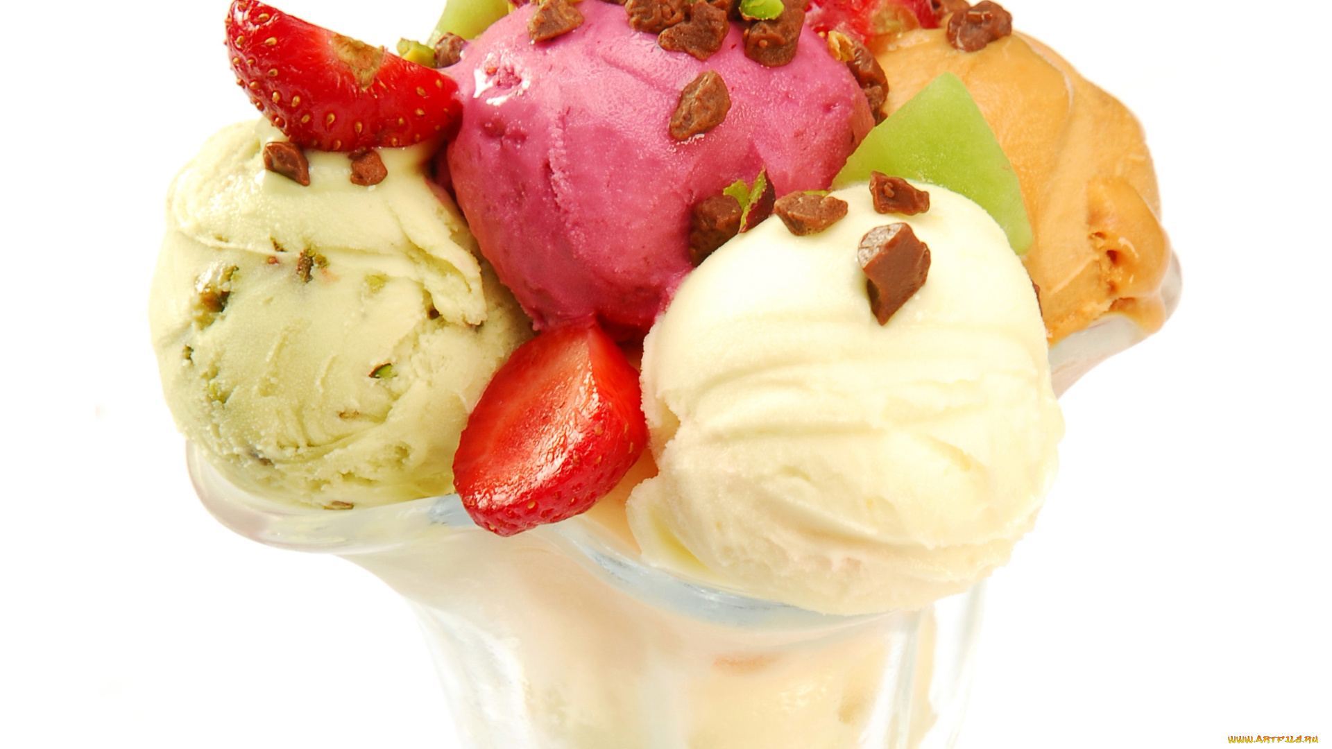 еда, мороженое, , десерты, клубника, шоколад