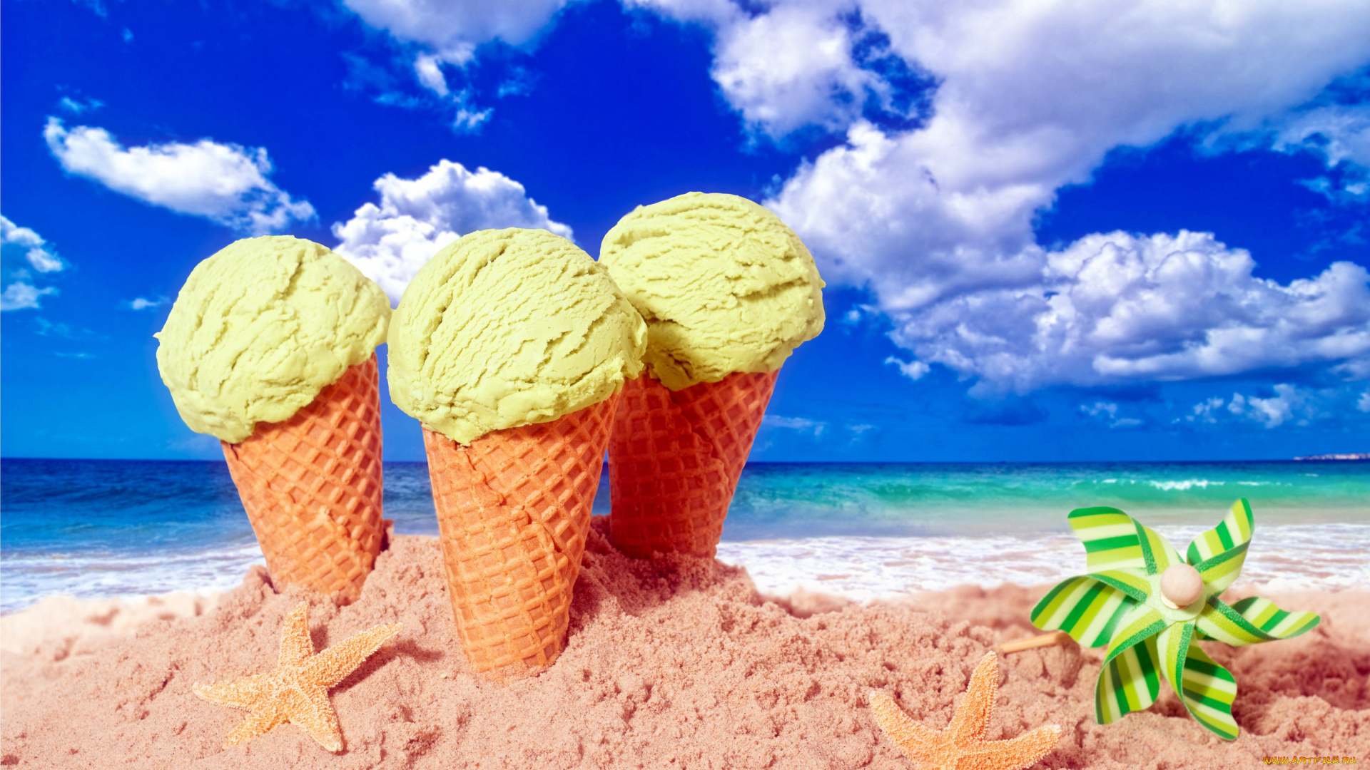 еда, мороженое, , десерты, рожок, пляж, море, вафельный