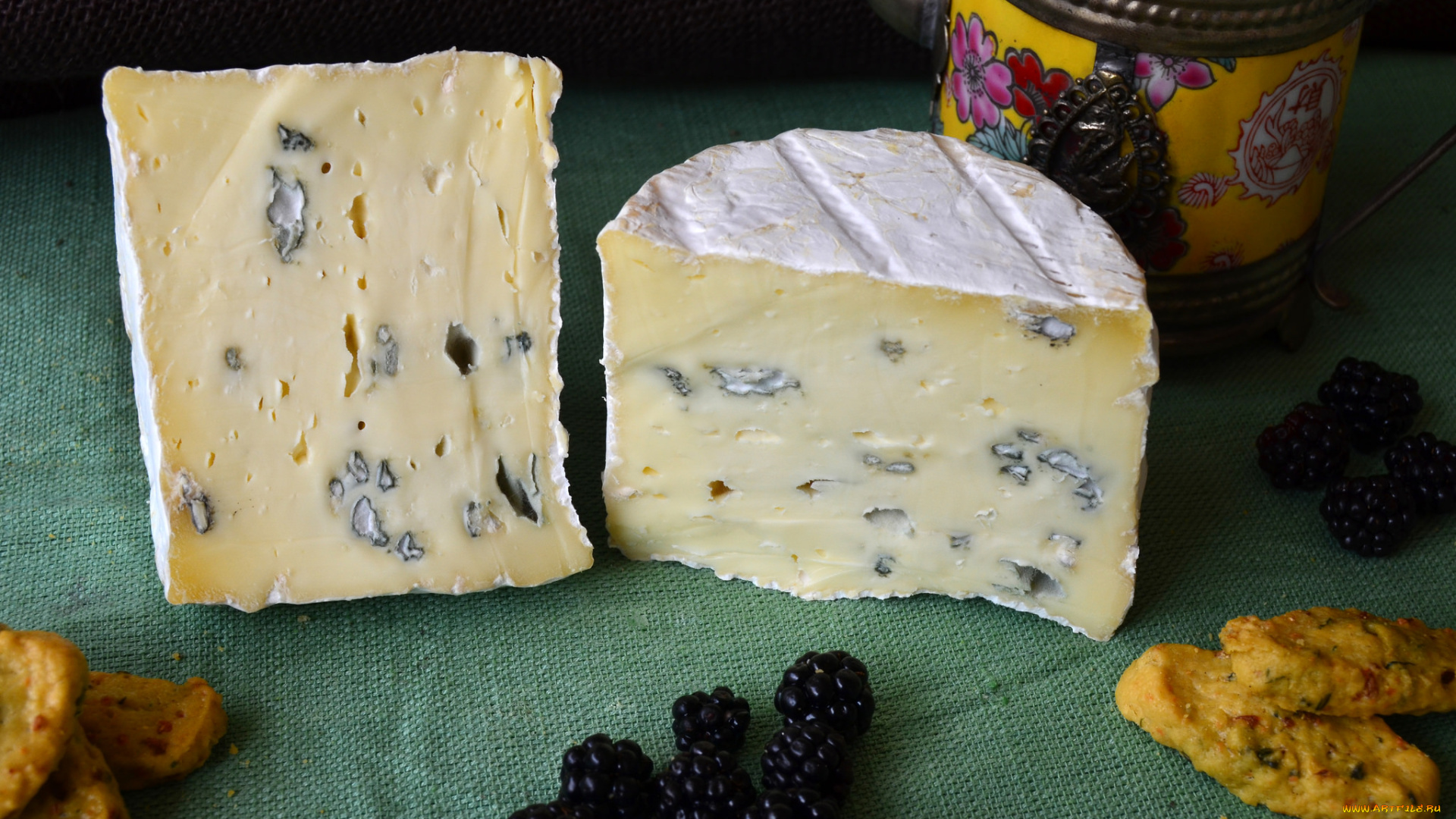 le, fondant, bleu, еда, сырные, изделия, сыр