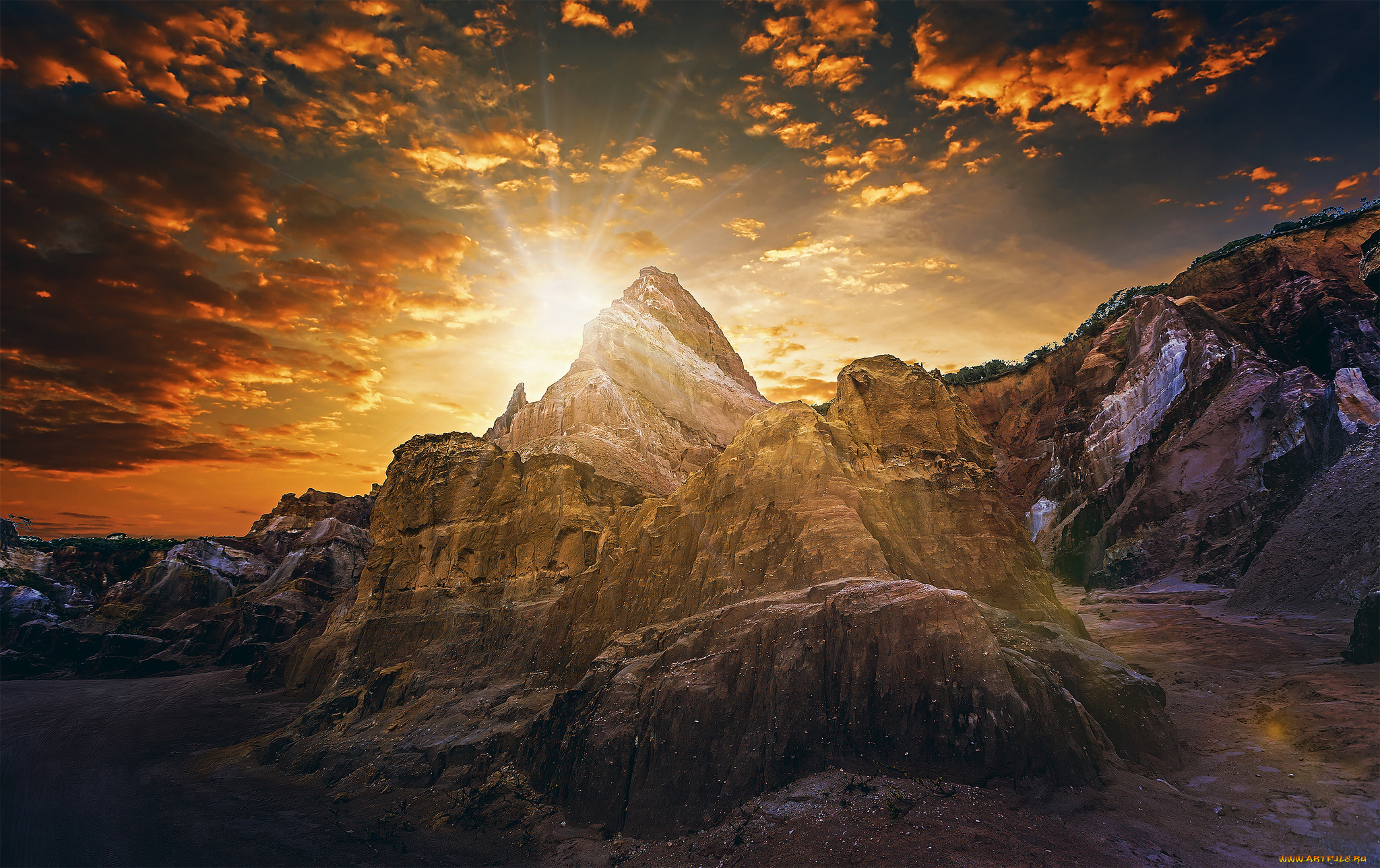 природа, восходы, закаты, восход, рассвет, горы, бразилия, параиба