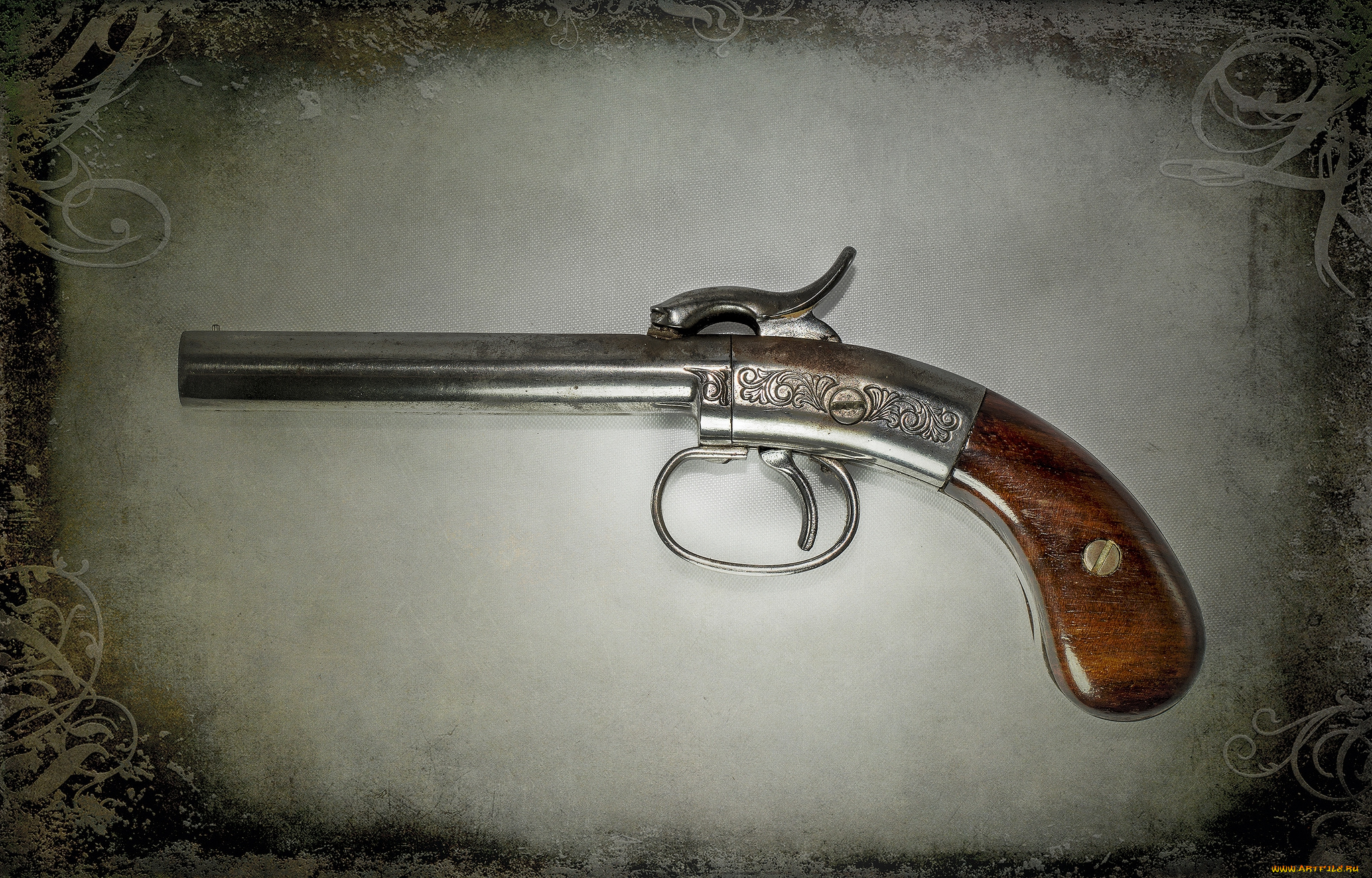 оружие, пистолеты, кремневый, пистолет