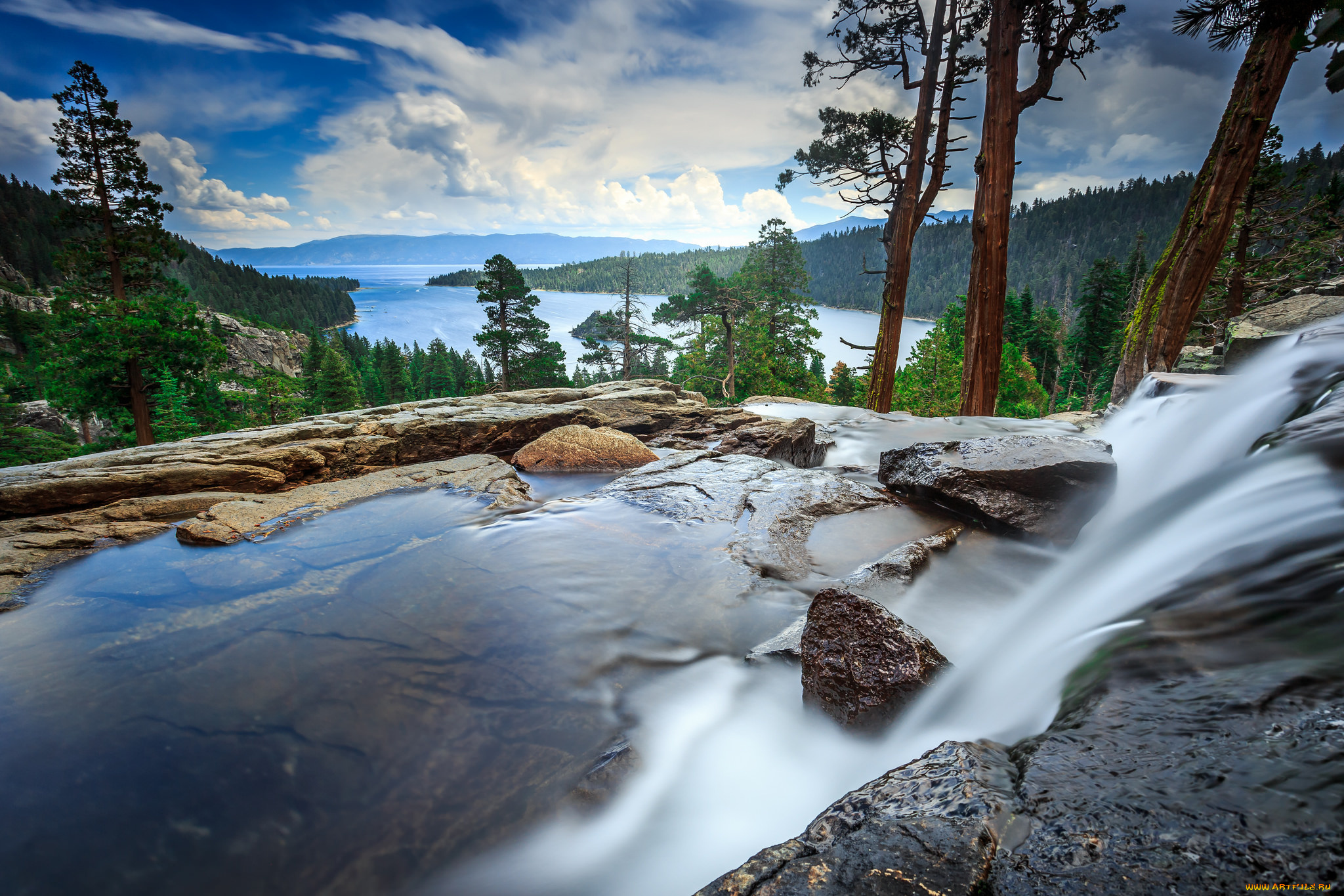 природа, реки, озера, река, лес, горы