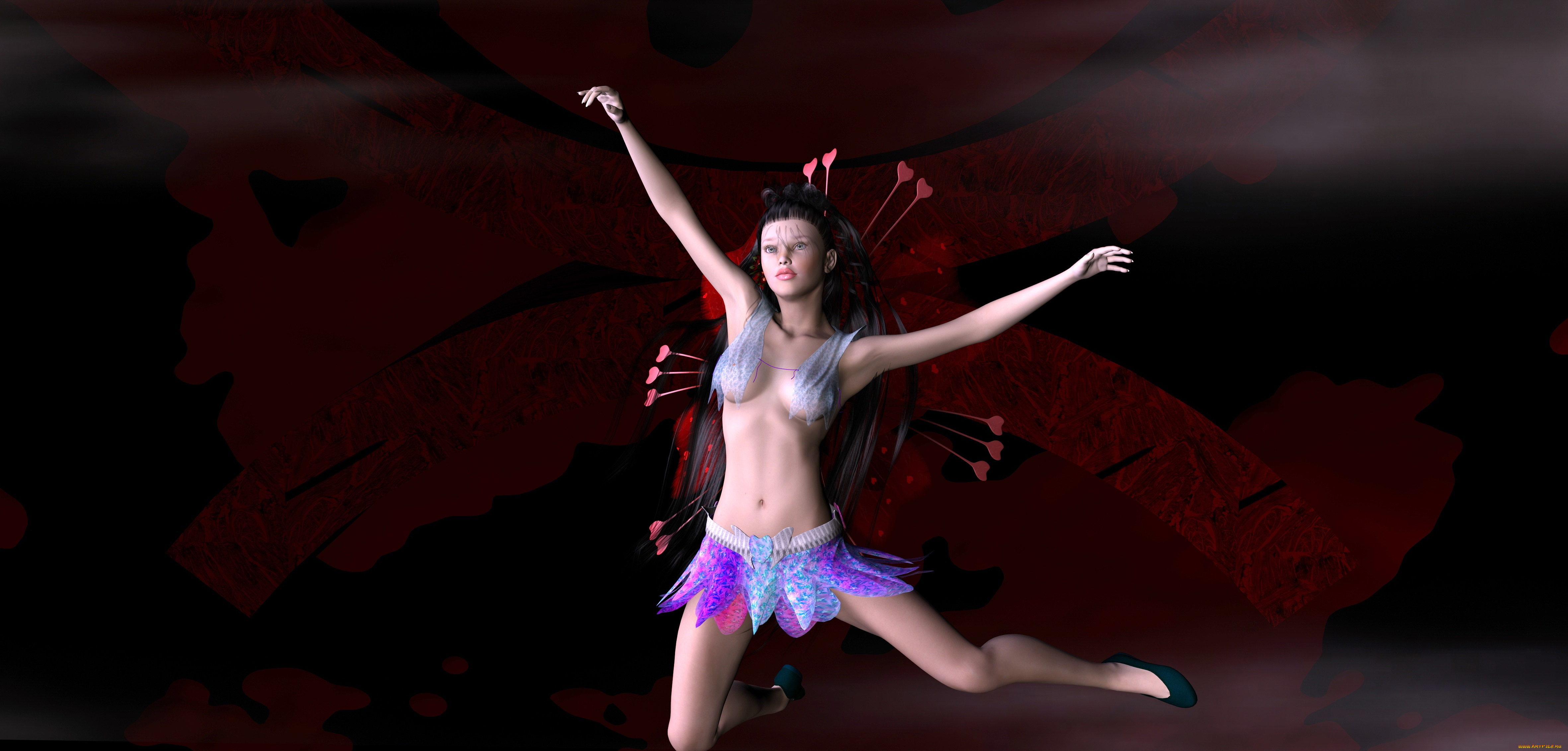 3д, графика, люди, , people, фон, взгляд, девушка