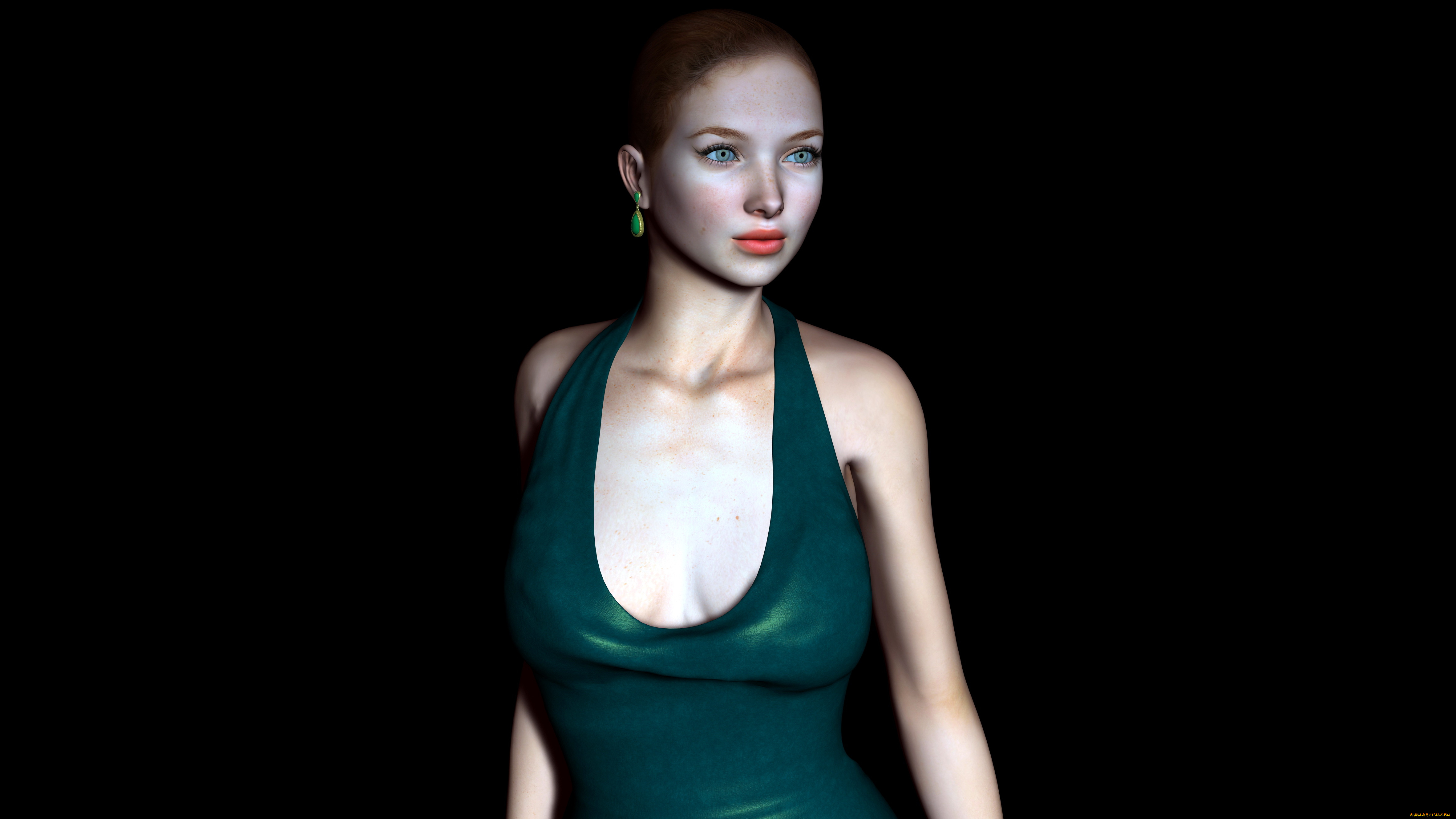 3д, графика, люди, , people, фон, взгляд, девушка