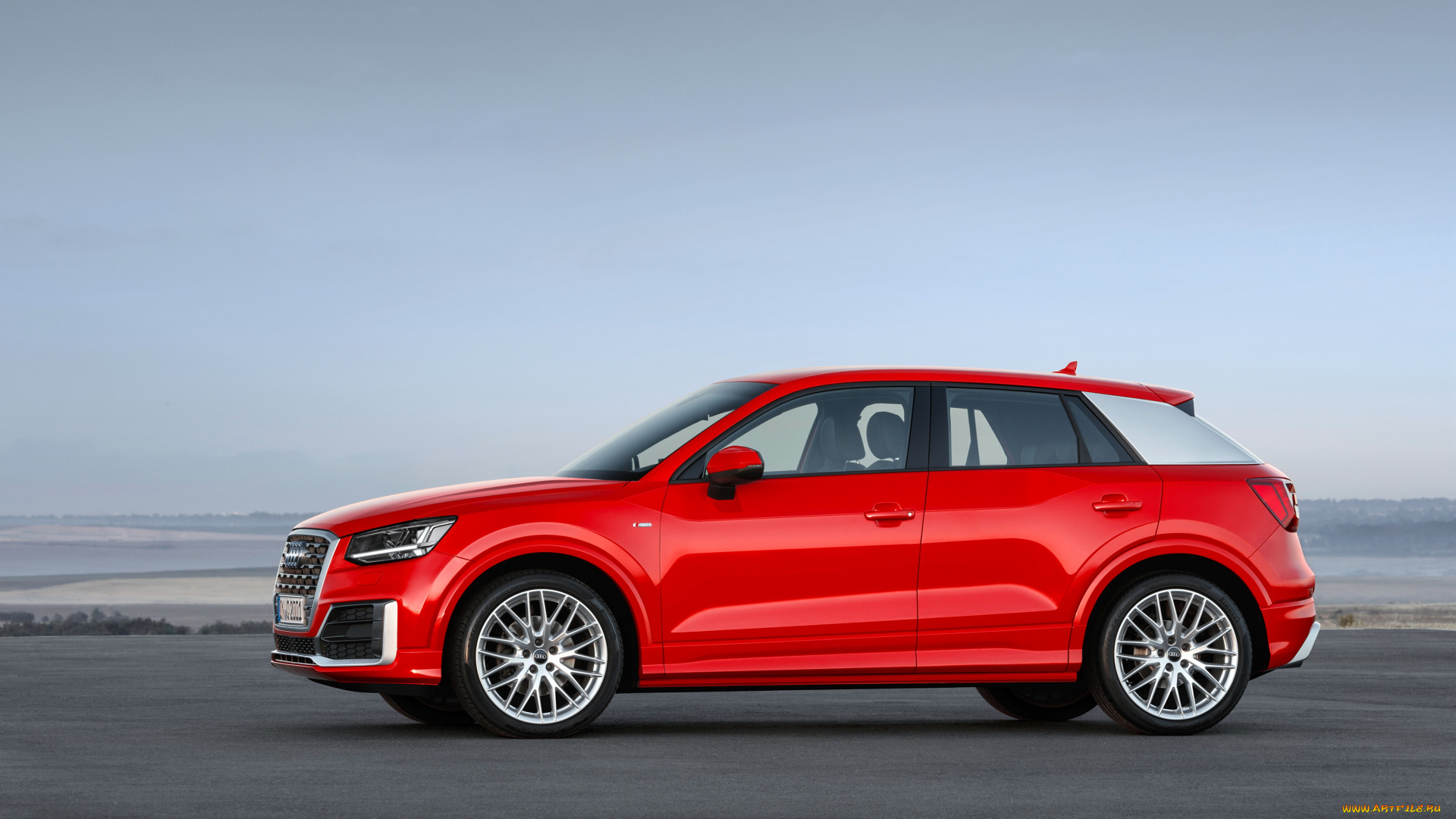 автомобили, audi, красный, 2016г, s, line, quattro, q2, tfsi