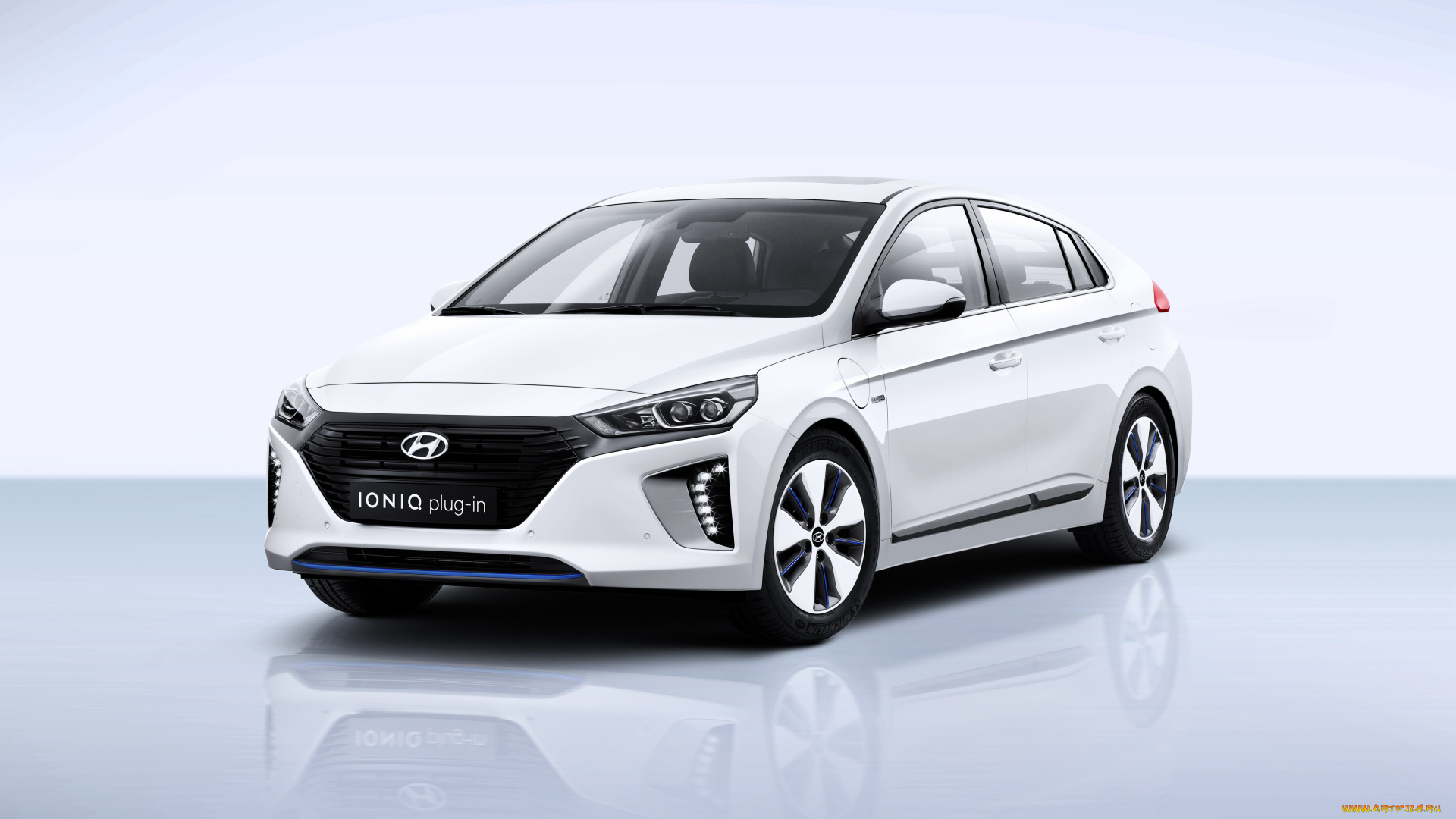 автомобили, hyundai, ioniq, 2016г, plug-in