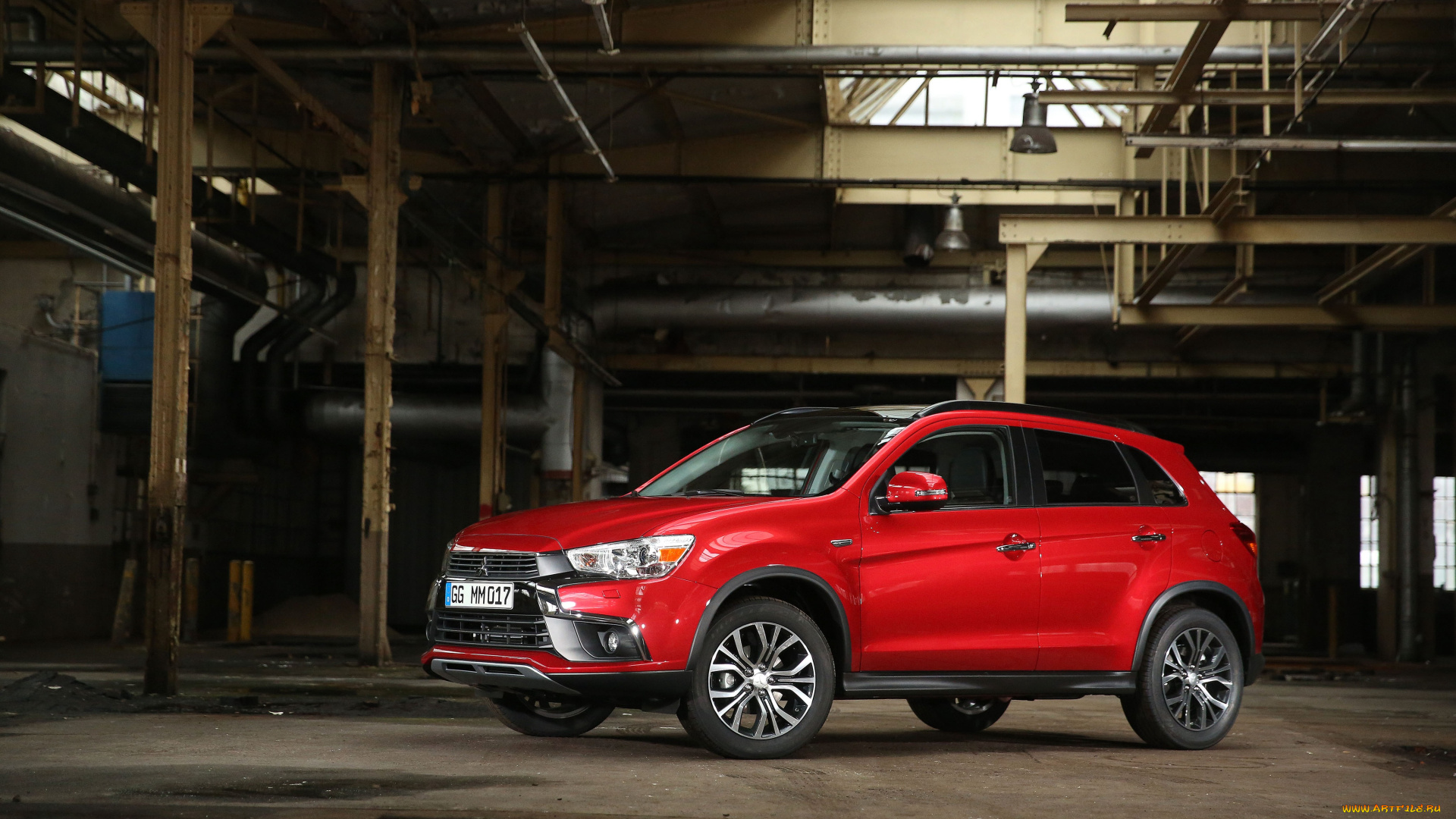 автомобили, mitsubishi, 2016г, asx, красный