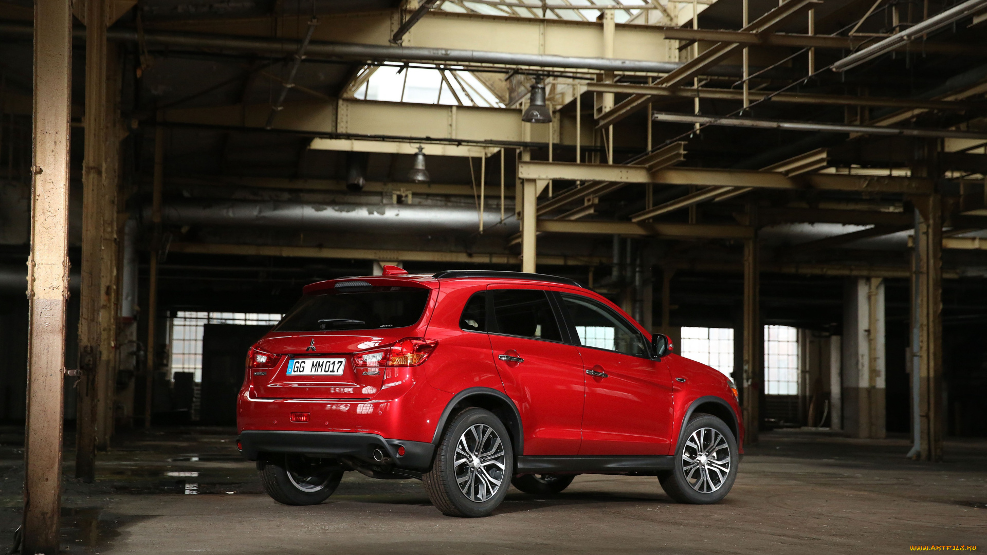 автомобили, mitsubishi, красный, 2016г, asx