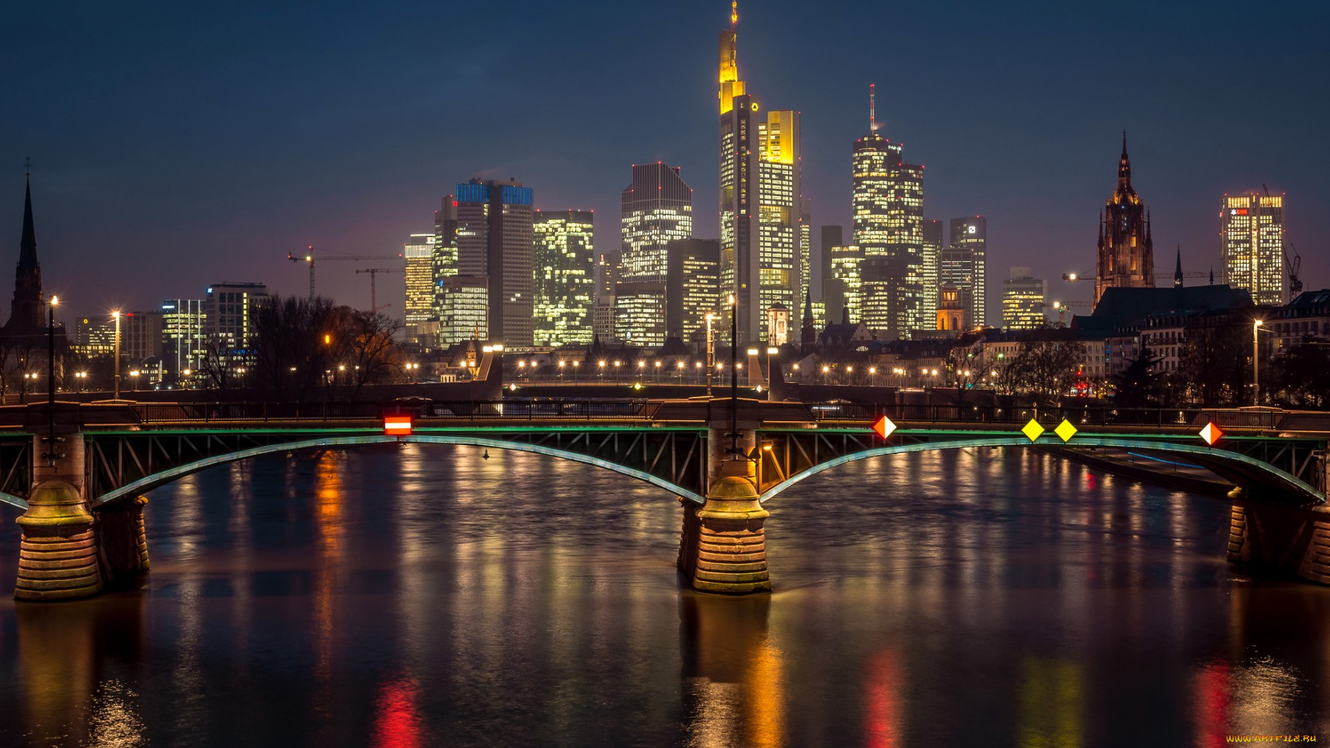города, франкфурт-на-майне, , германия, франкфурт
