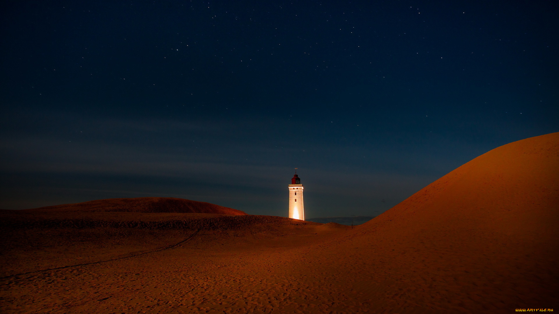 природа, маяки, gtcjr, лунный, свет