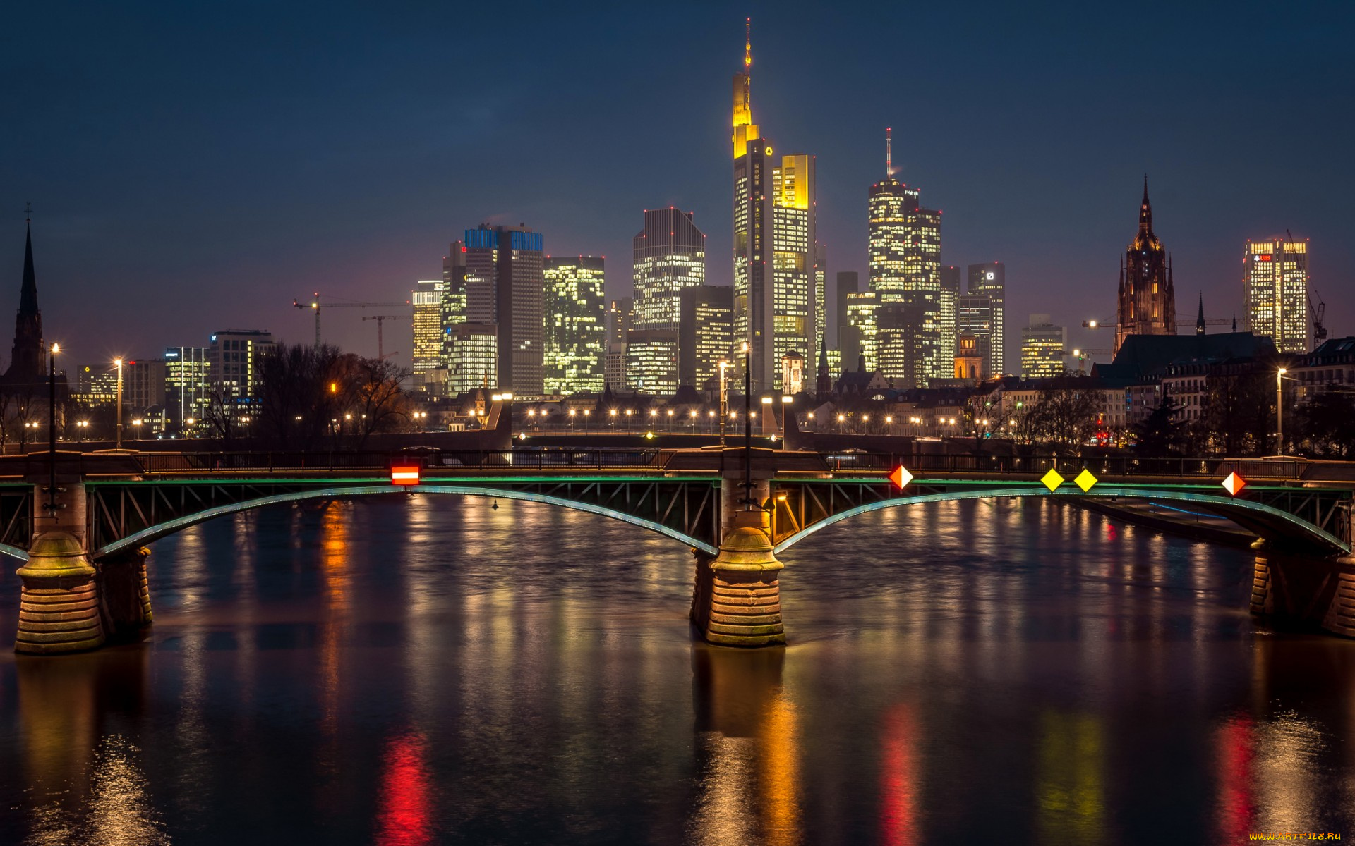 города, франкфурт-на-майне, , германия, франкфурт
