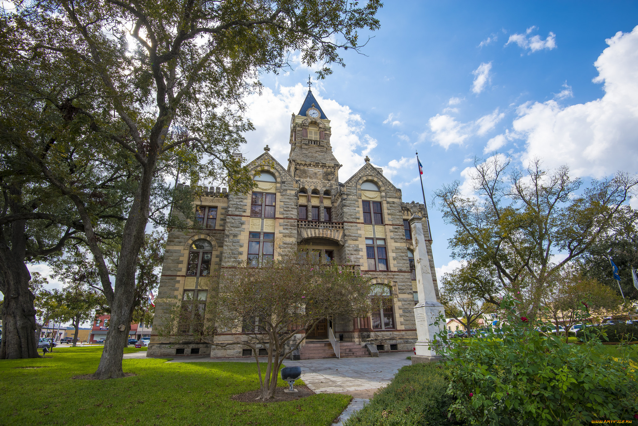 города, -, здания, , дома, паре