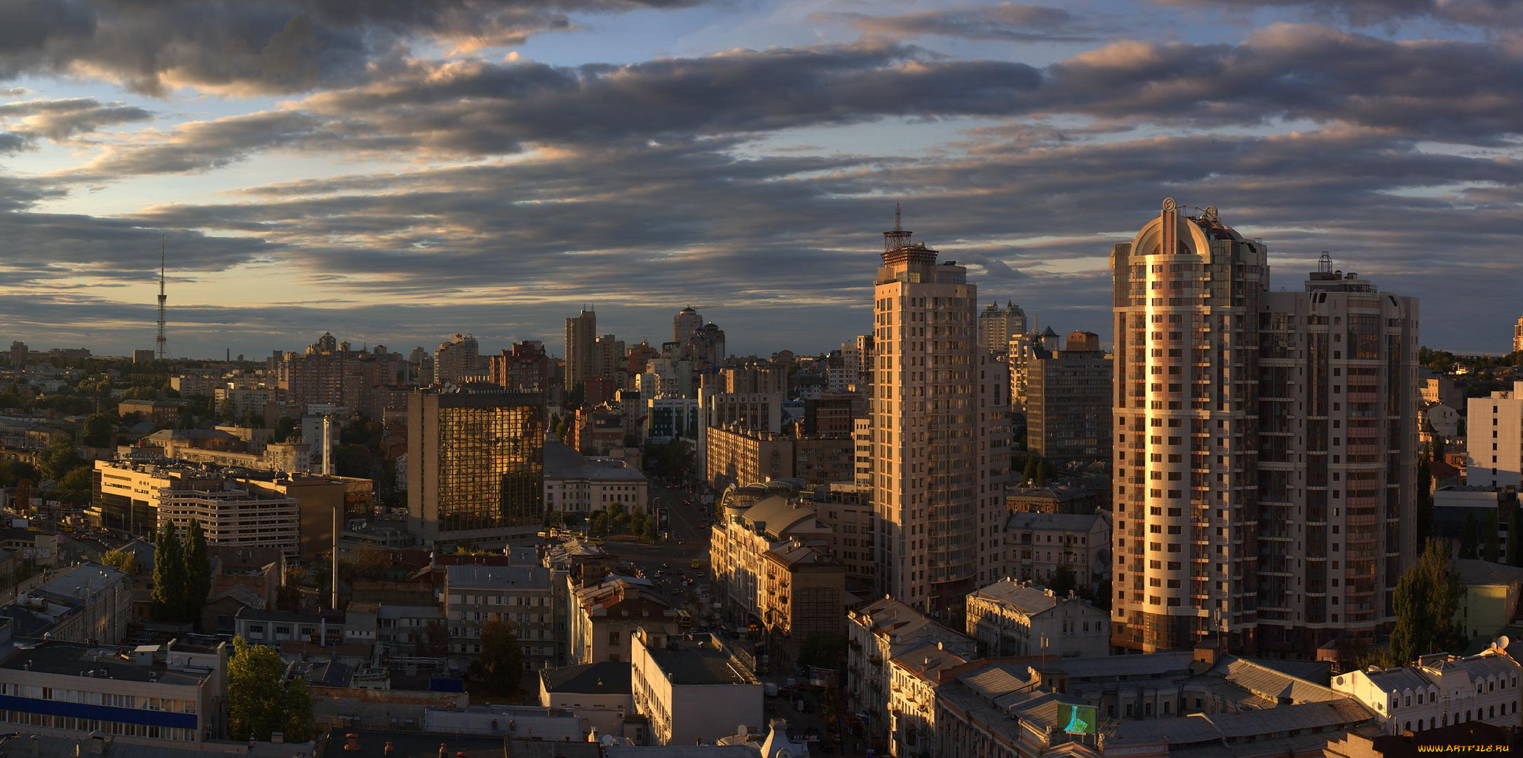 города, киев, , украина, гостиница, лебидь, киев, ул, саксаганского, цирк, расвет