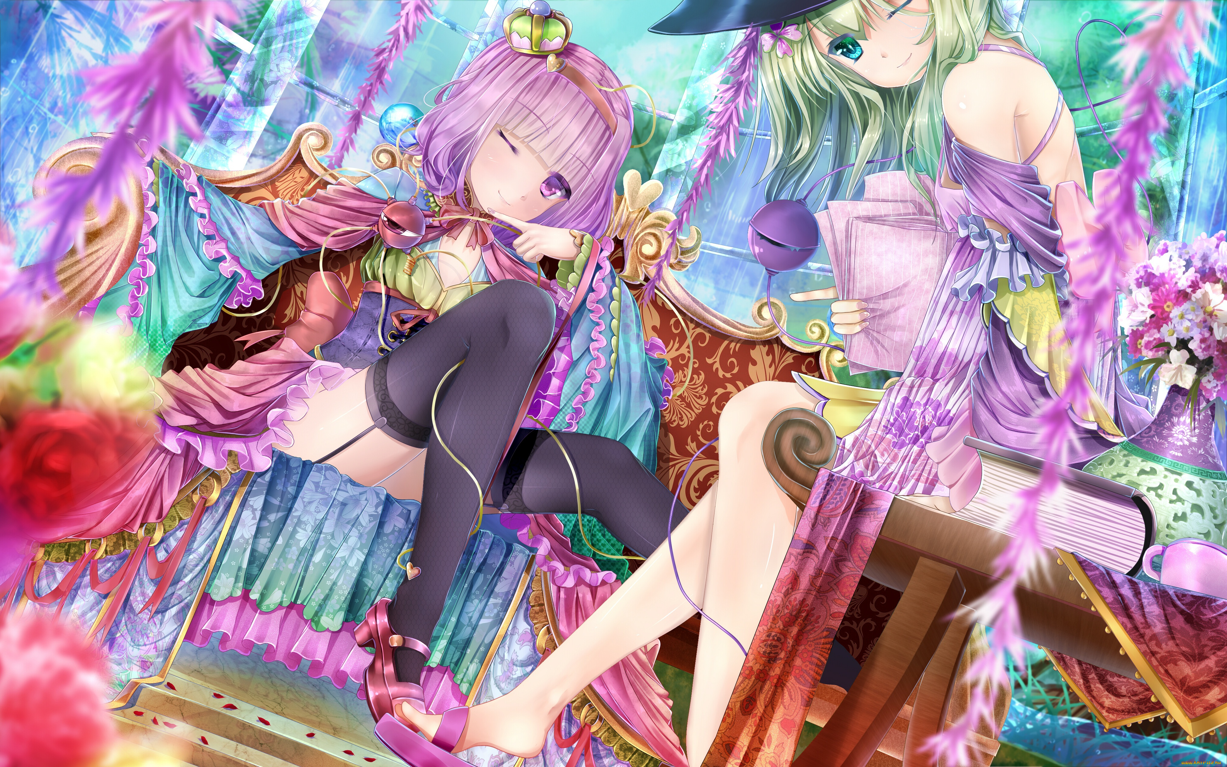 аниме, touhou, komeiji, koishi, satori, xuanlin, jingshuang