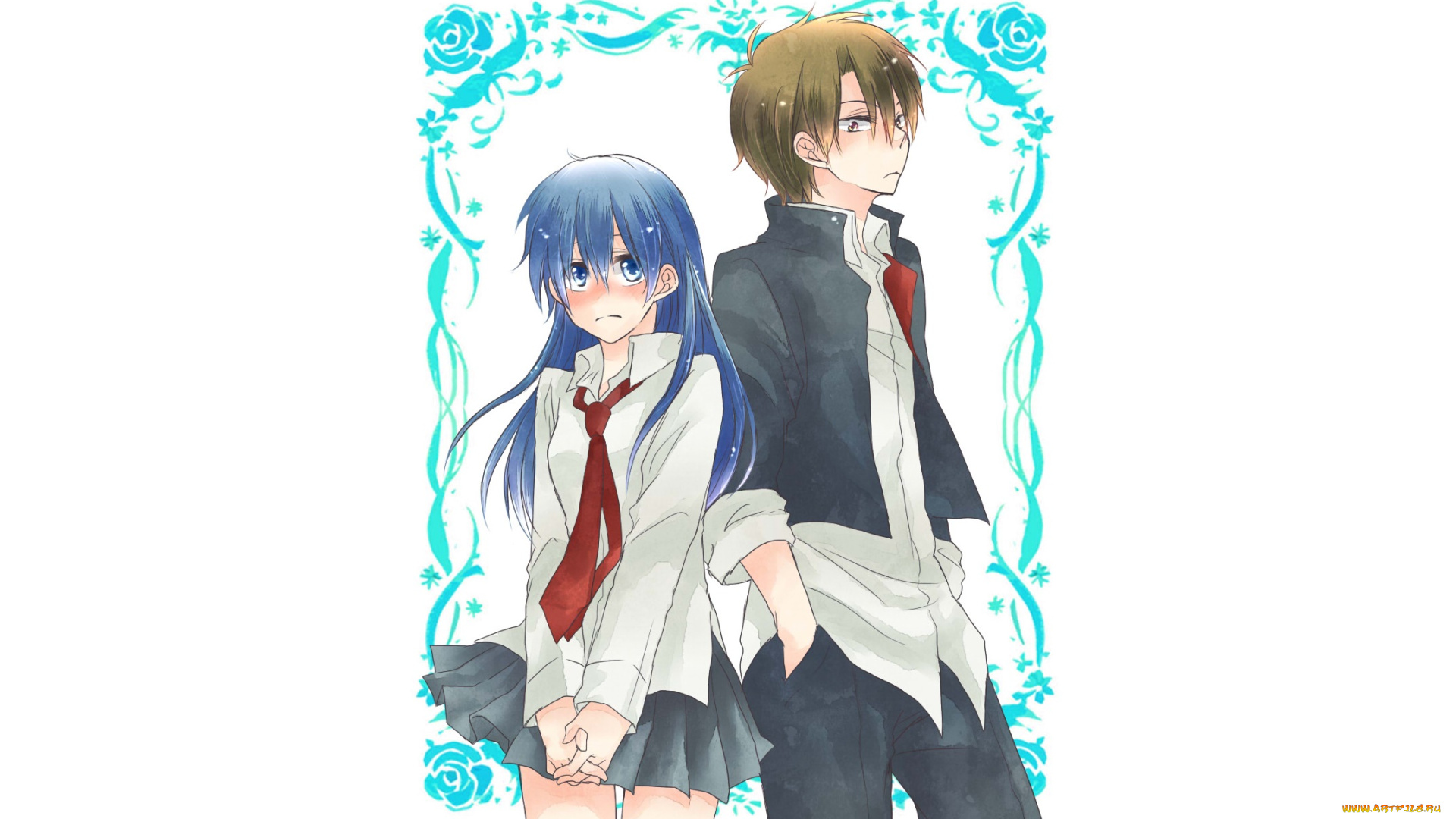 аниме, beelzebub, двое