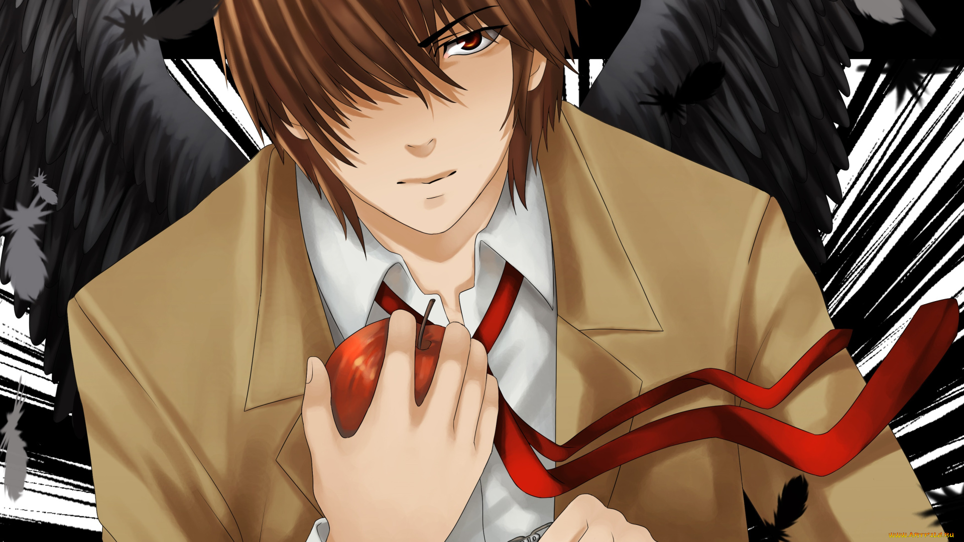 аниме, death, note, yagami, raito
