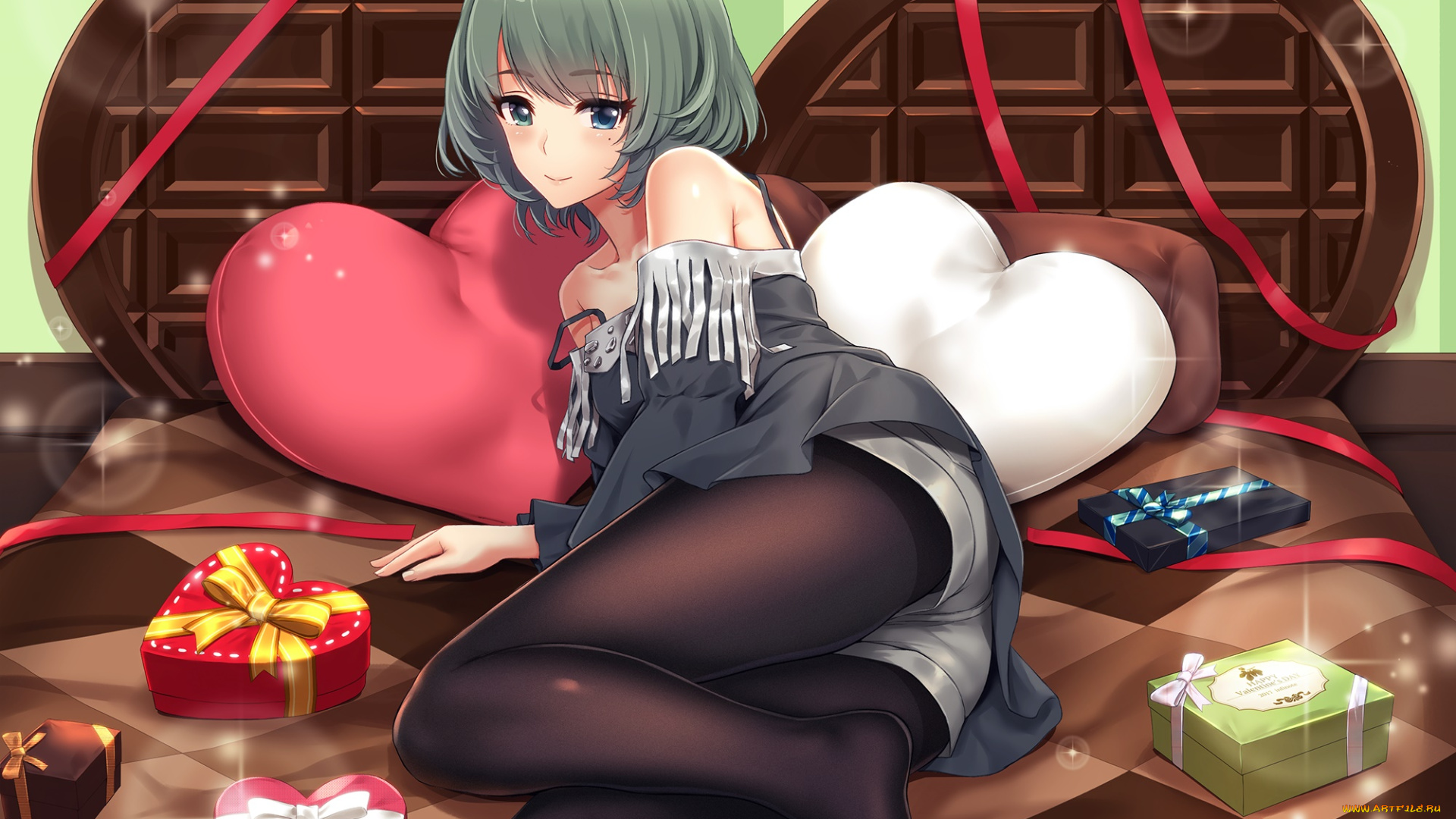 аниме, idolm@ster, девушка, взгляд, фон