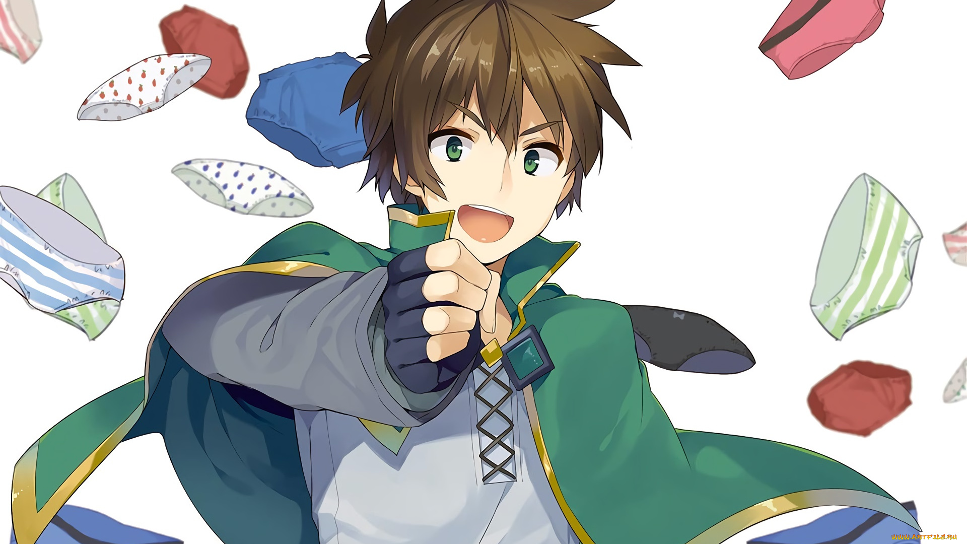 аниме, kono, subarashii, sekai, ni, shukufuku, wo, девушка, взгляд, фон