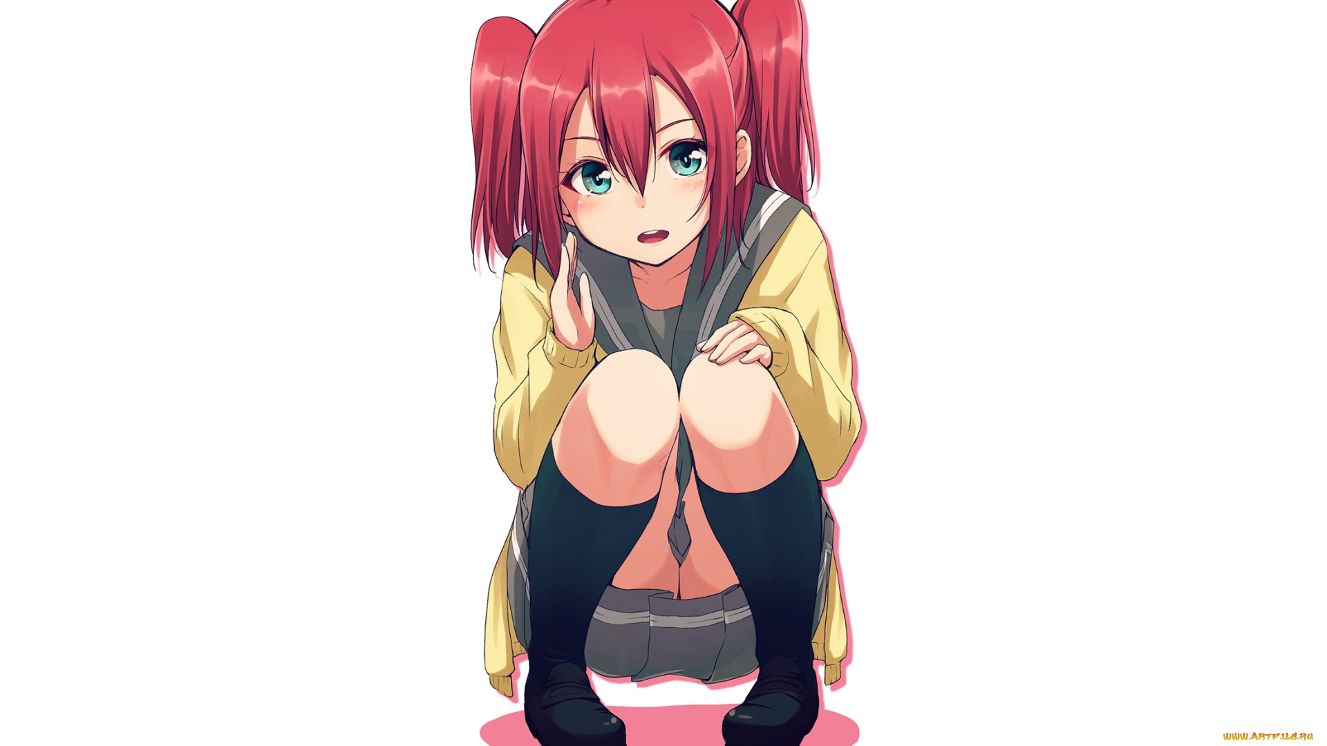 аниме, love, live, , school, idol, project, девушка, взгляд, фон