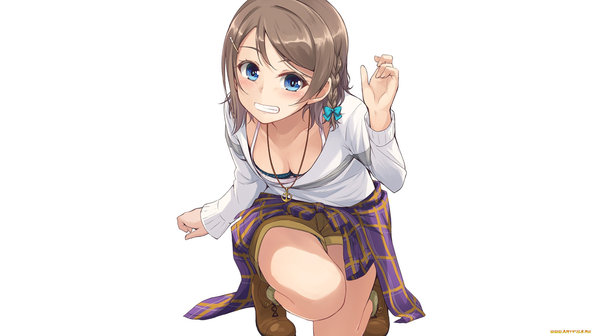 аниме, love, live, , school, idol, project, девушка, взгляд, фон