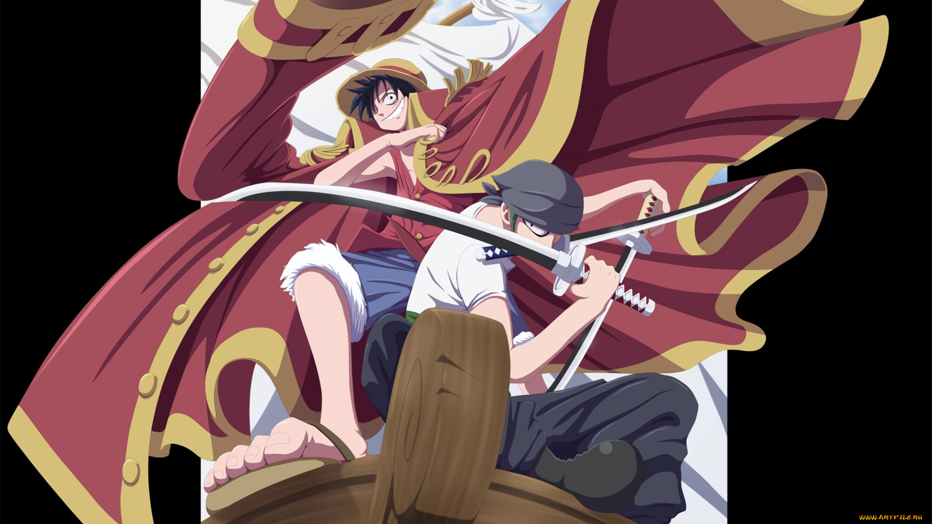 аниме, one, piece, roronoa, zoro