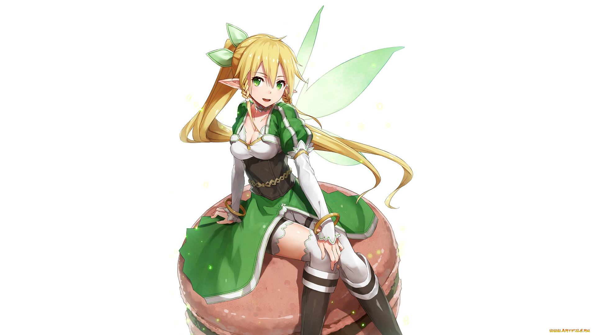 аниме, sword, art, online, фон, взгляд, девушка