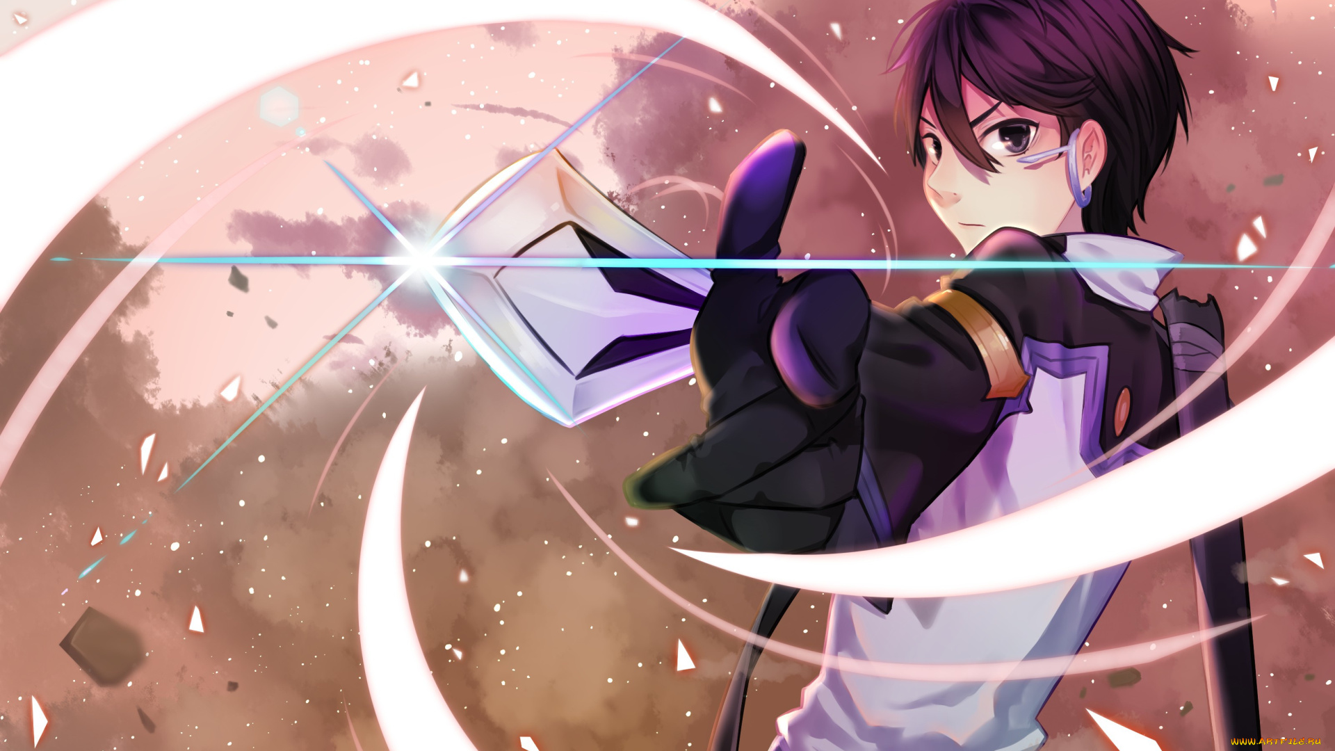 аниме, sword, art, online, kirito