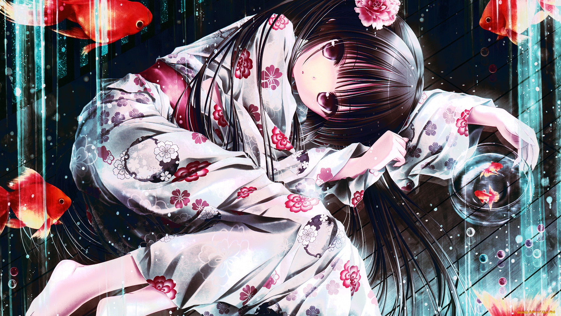 аниме, tinkerbell, , artbook, фон, взгляд, девушка