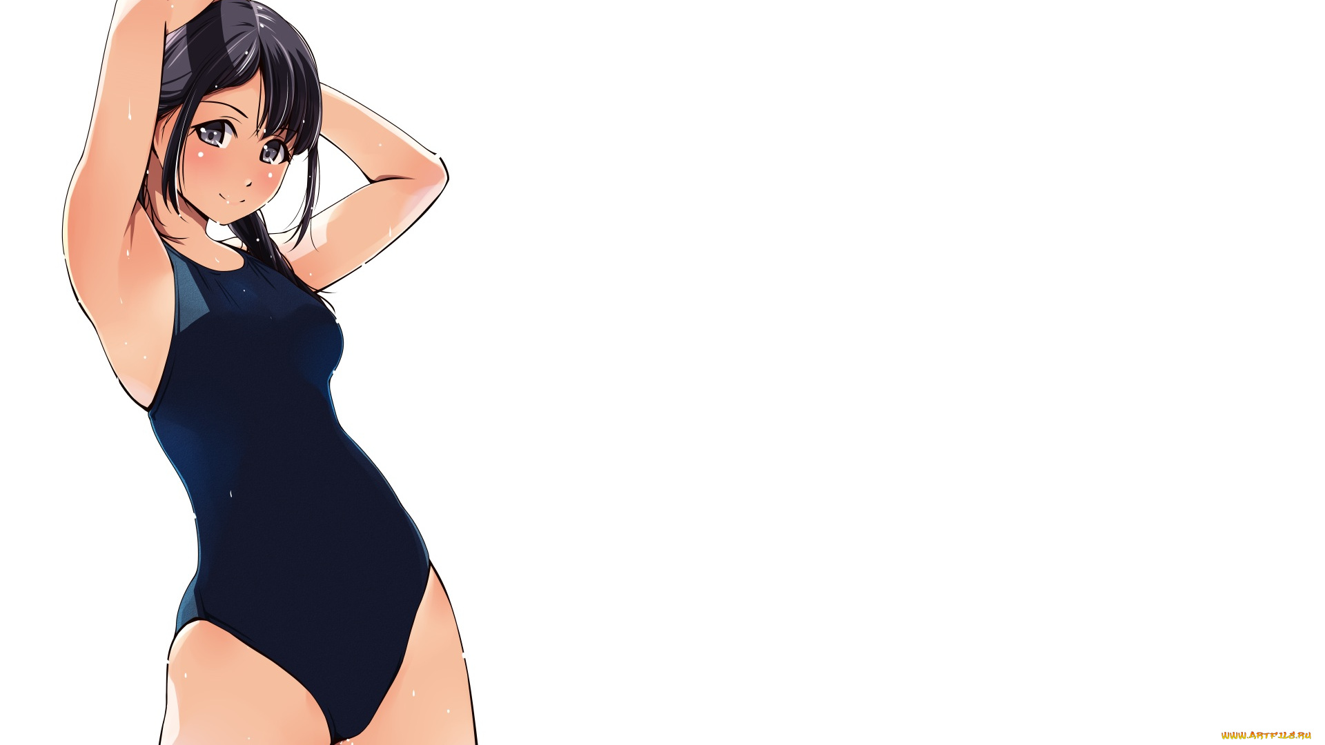 аниме, unknown, , другое, девушка, взгляд, фон