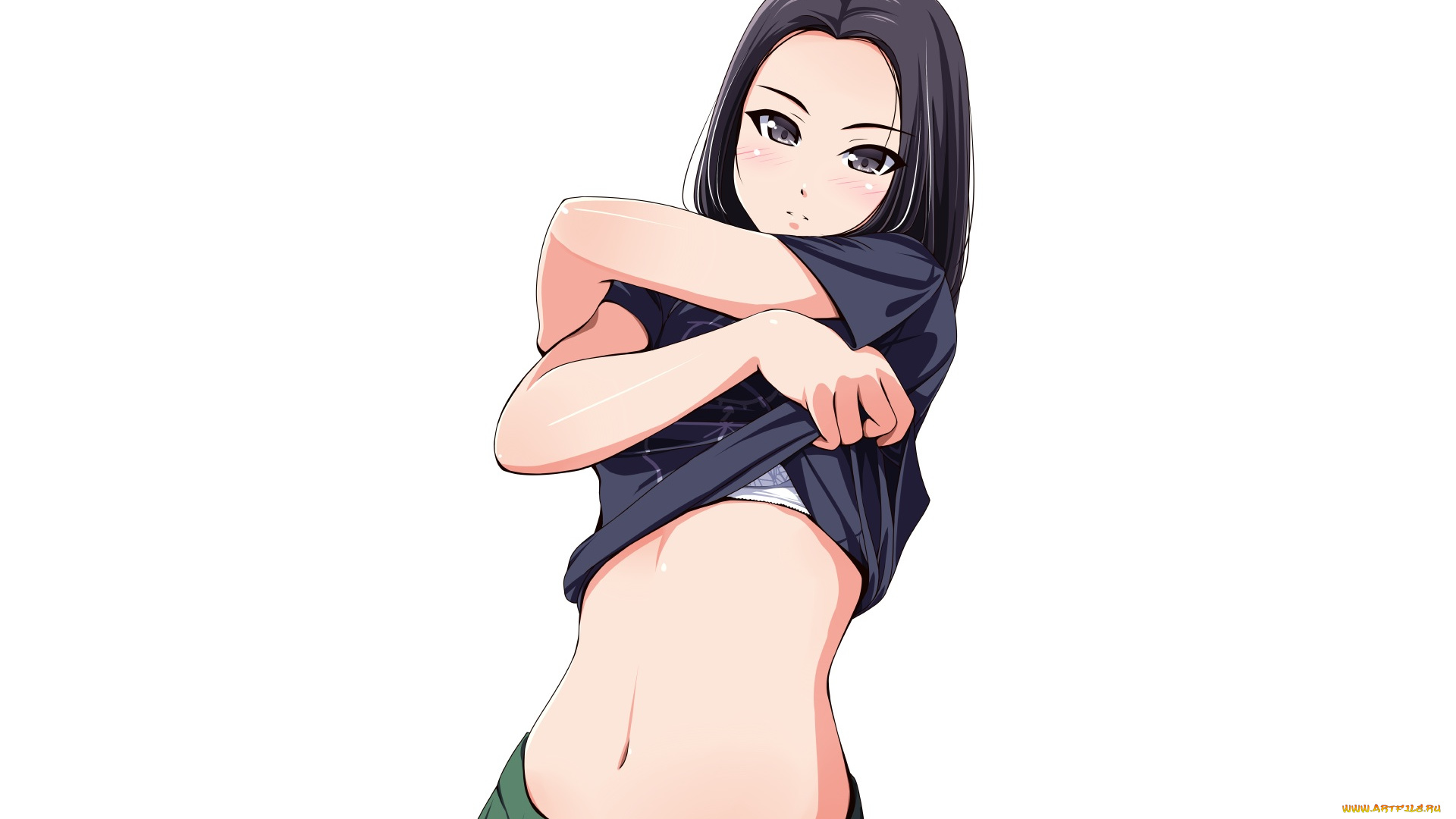 аниме, unknown, , другое, девушка, взгляд, фон