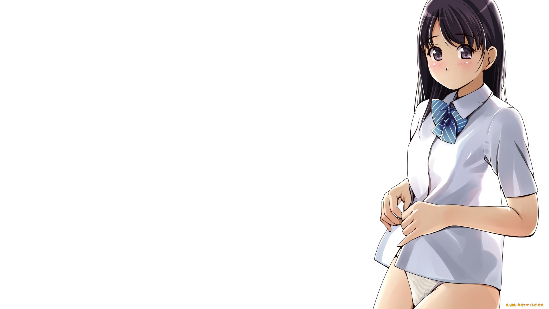 аниме, unknown, , другое, девушка, взгляд, фон