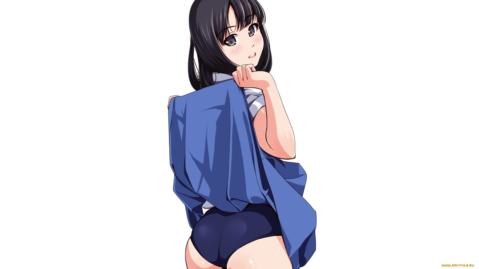 аниме, unknown, , другое, девушка, взгляд, фон