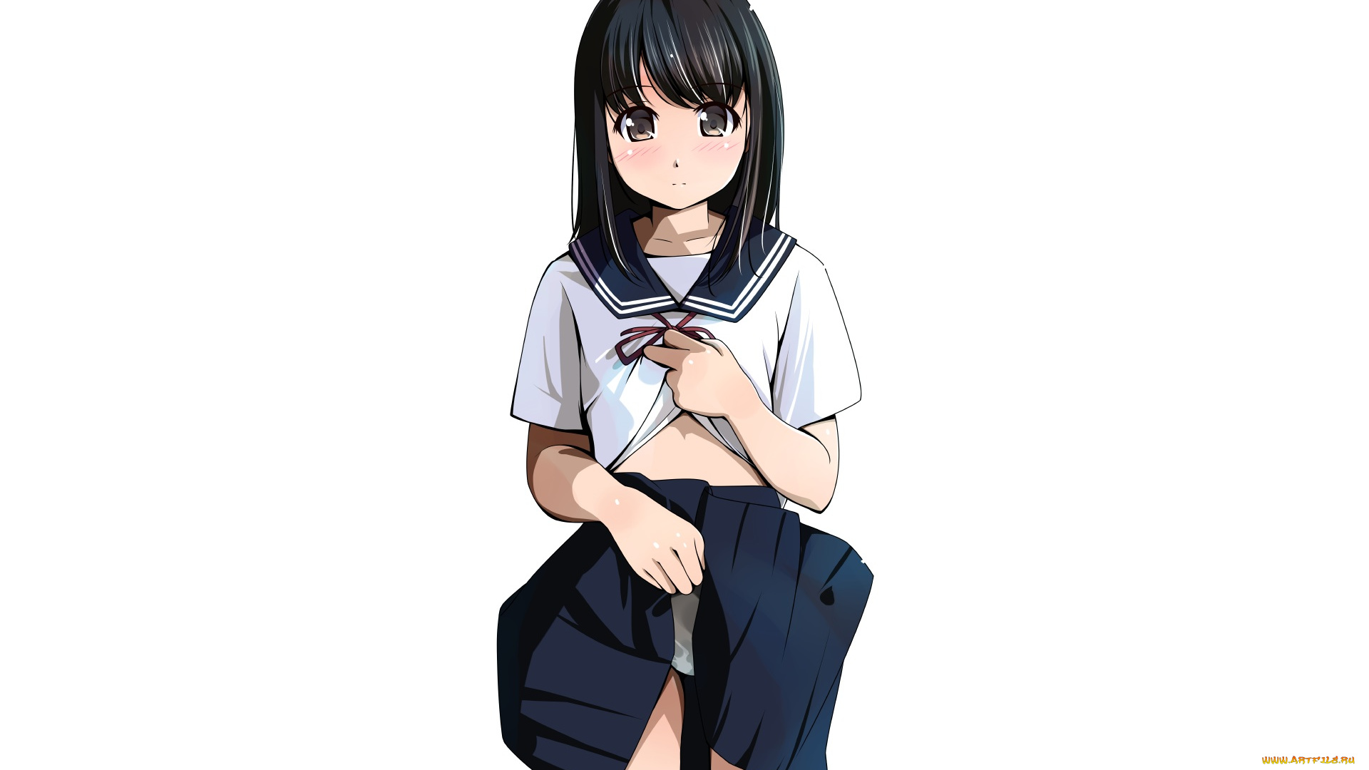 аниме, unknown, , другое, девушка, взгляд, фон