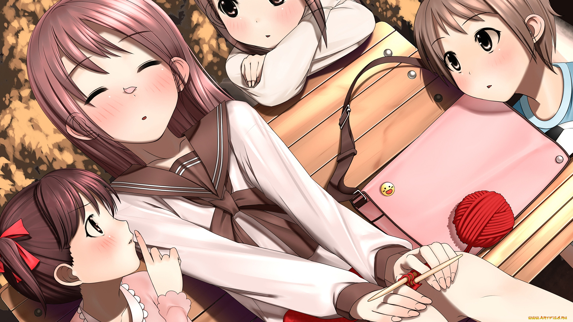 аниме, unknown, , другое, фон, взгляд, девушки