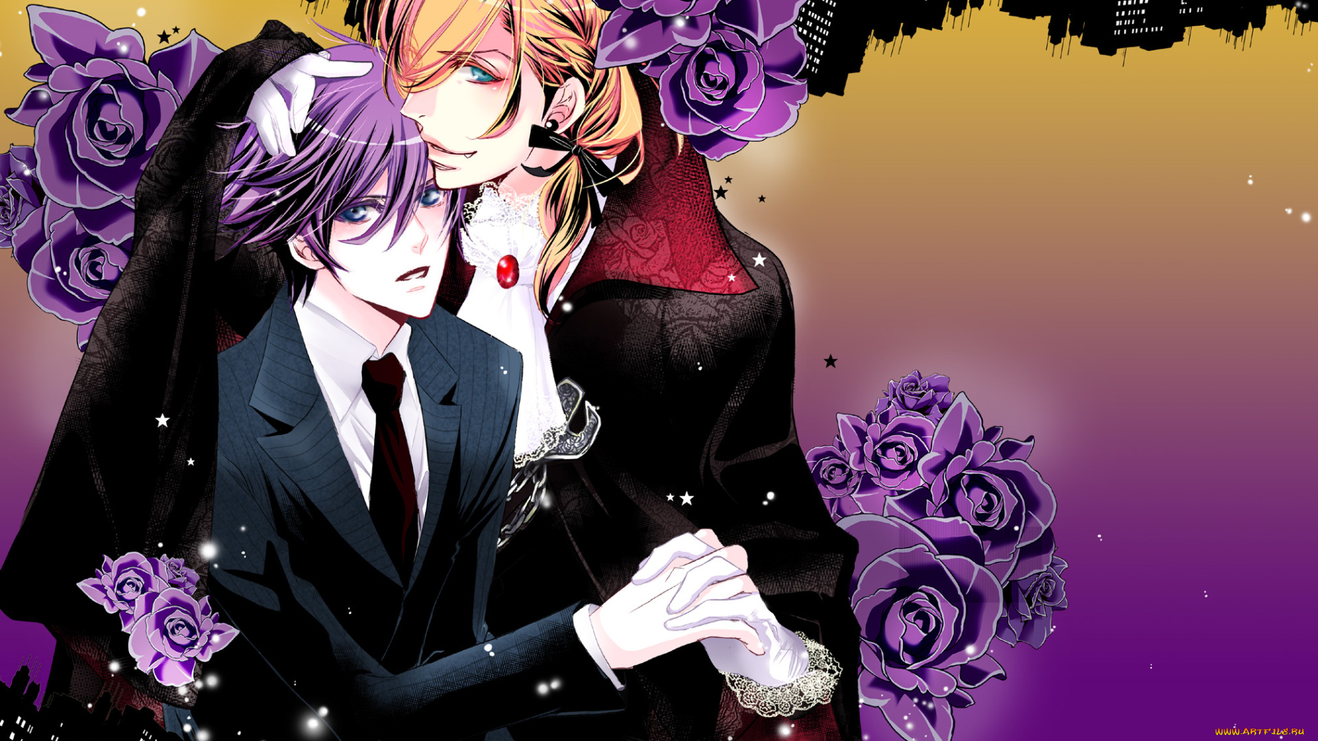 аниме, uta, no, prince-sama, парни