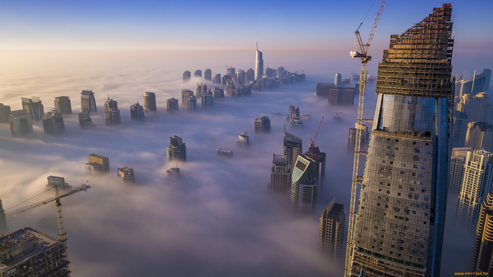 duba, города, дубай, , оаэ, туман