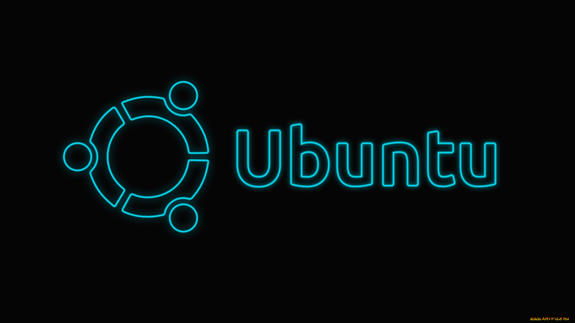 компьютеры, ubuntu, linux, фон, логотип