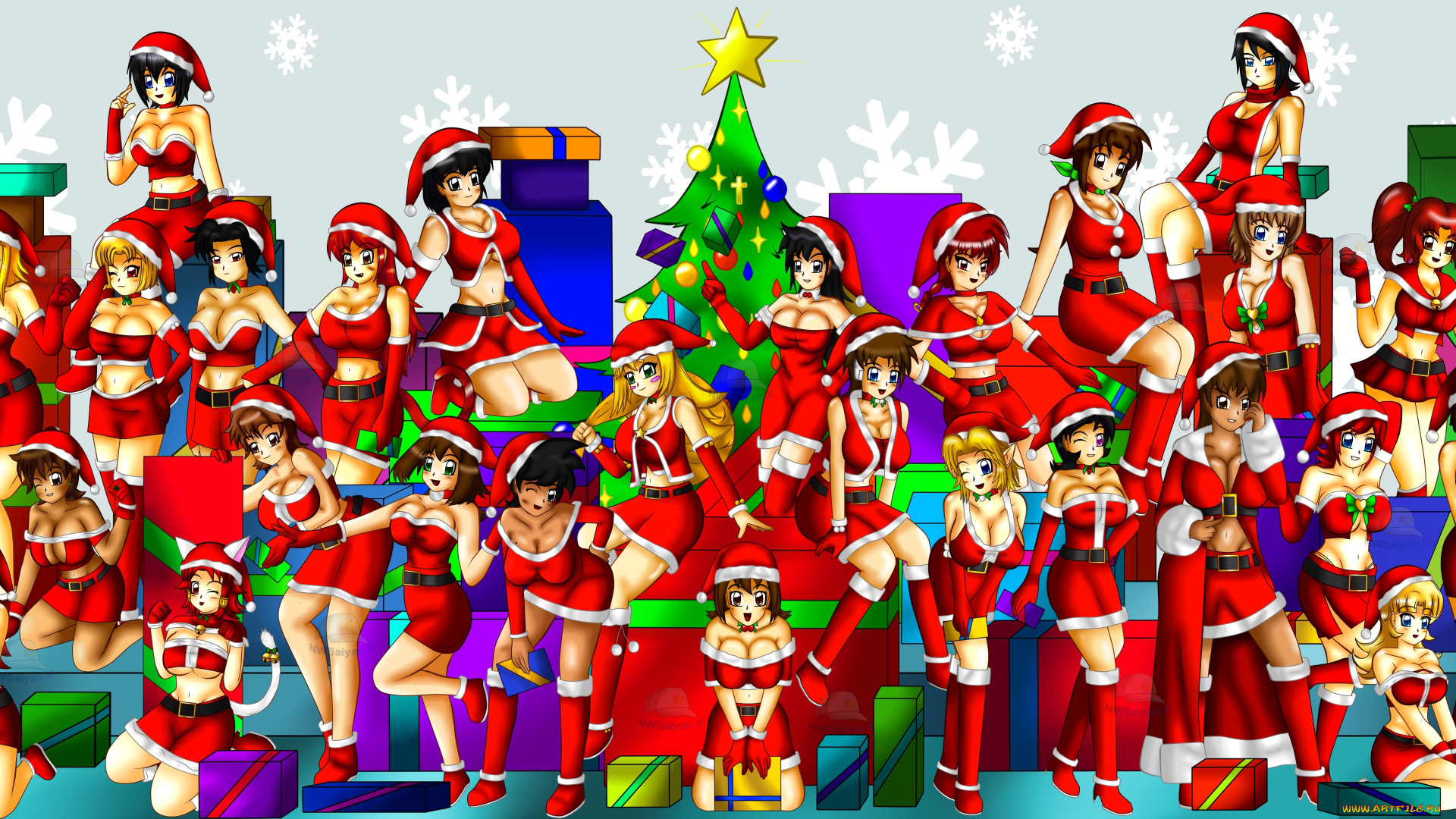 разное, арты, взгляд, девушки, фон