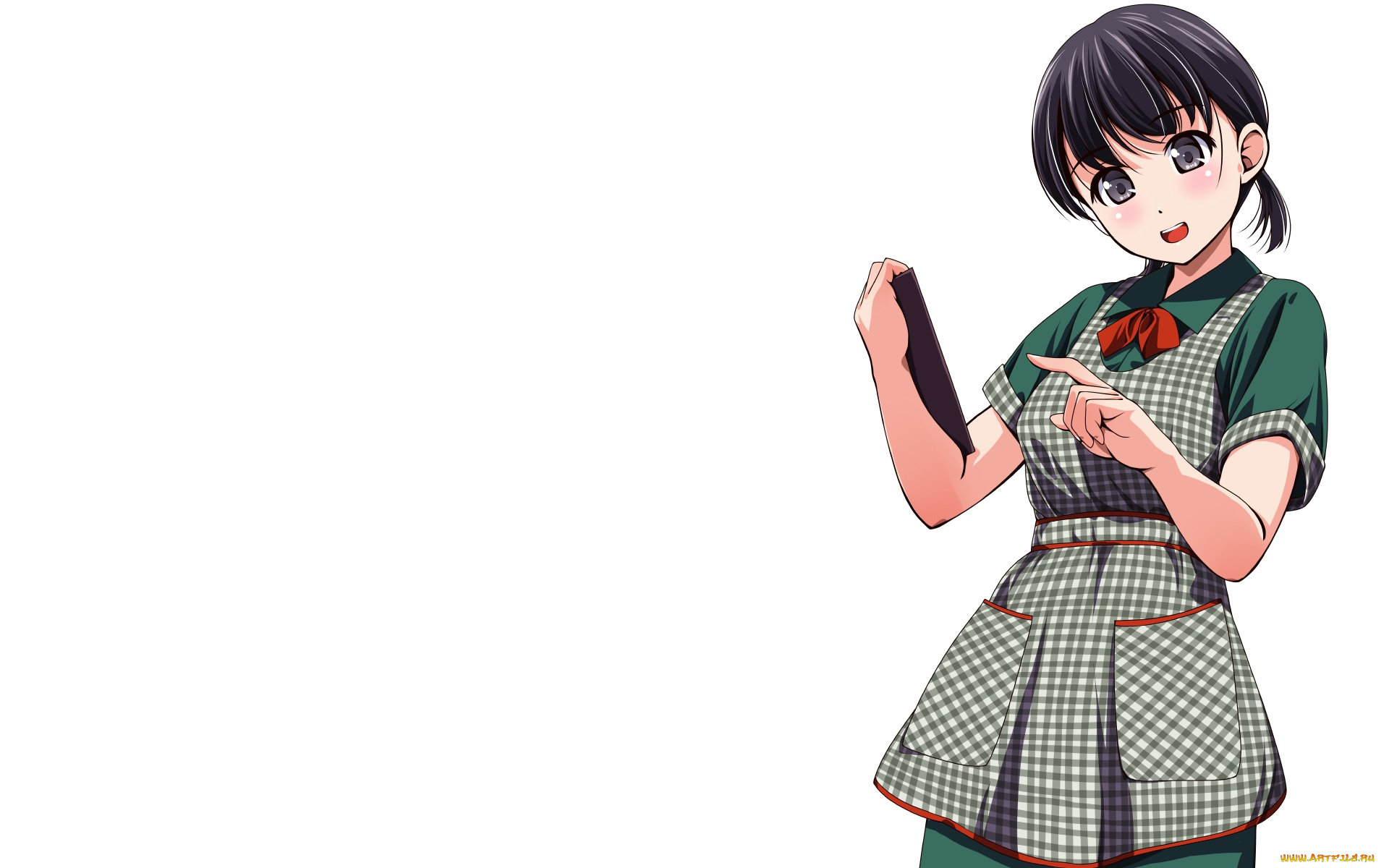 аниме, unknown, , другое, девушка, взгляд, фон