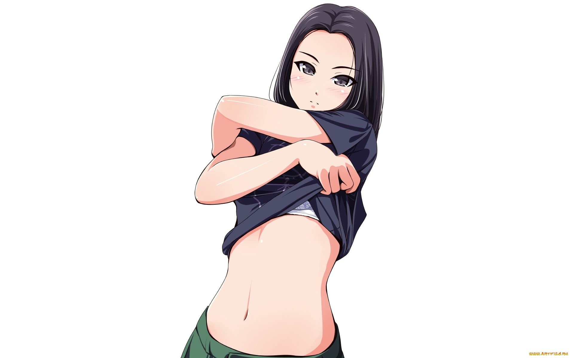 аниме, unknown, , другое, девушка, взгляд, фон