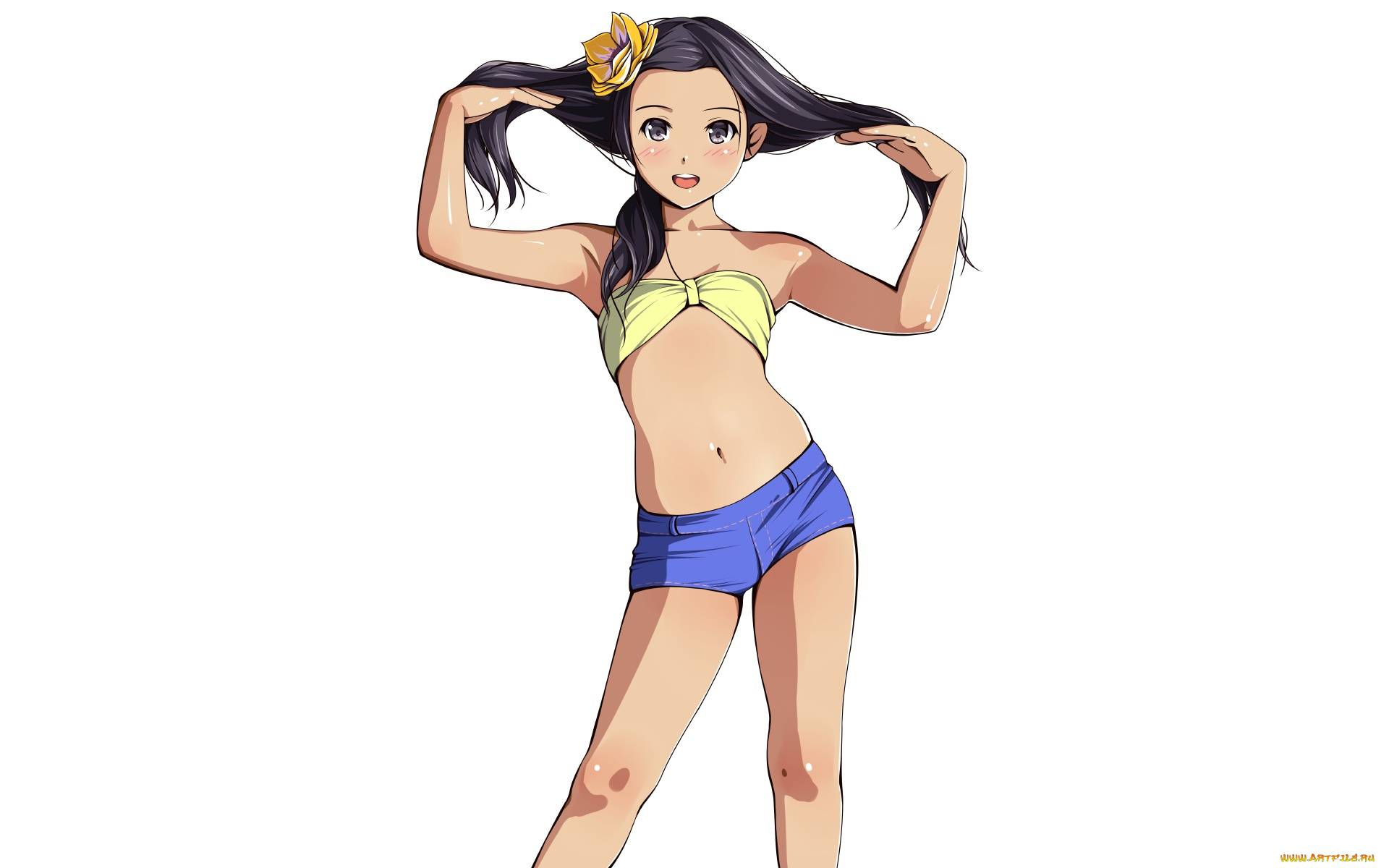 аниме, unknown, , другое, девушка, взгляд, фон